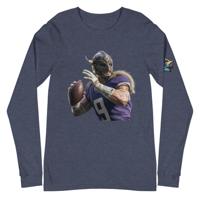 Viking 1 M Unisex Long Sleeve Tee Heather Navy