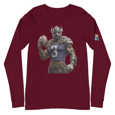 Viking 7 M Unisex Long Sleeve Tee Maroon