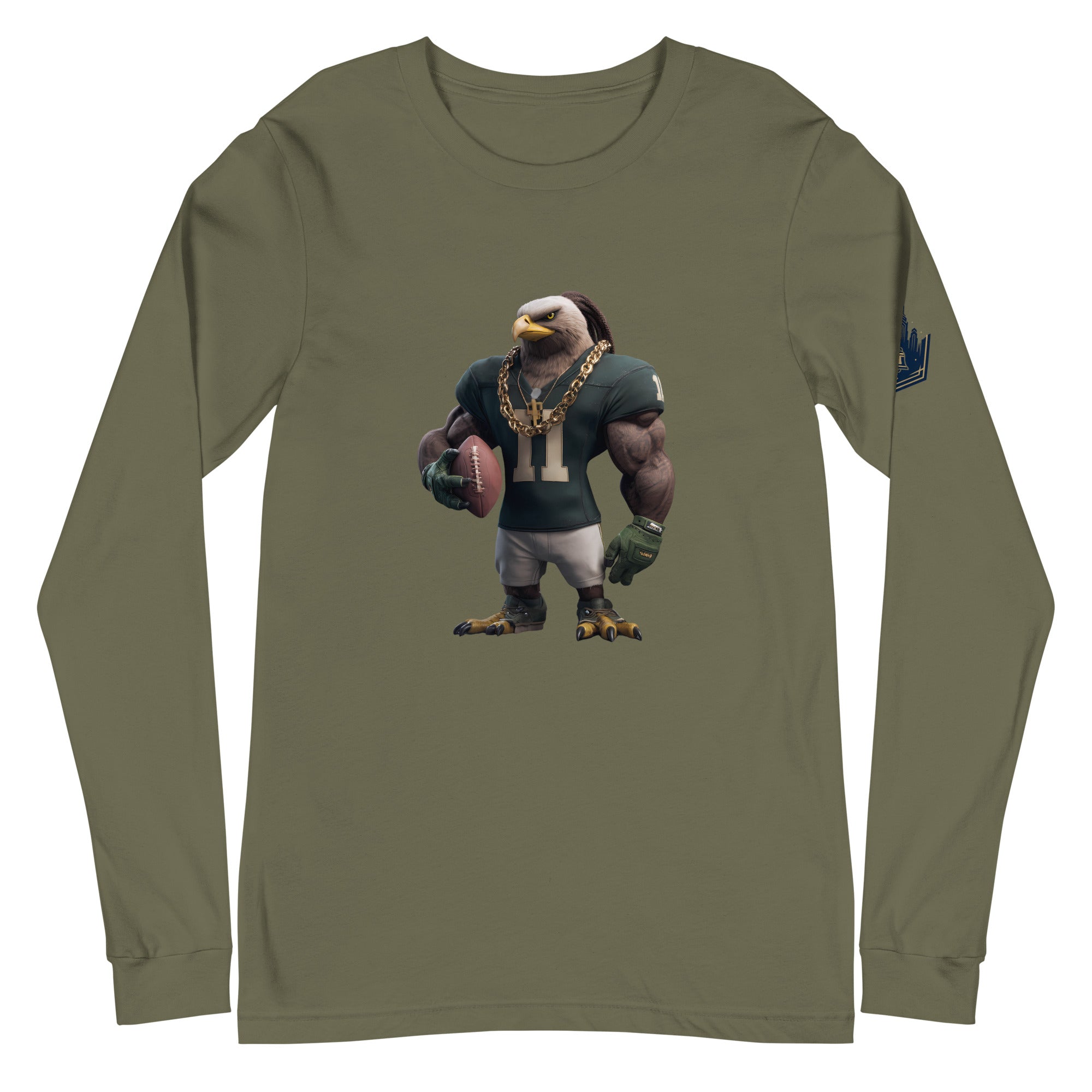 Eagle 5 W Unisex Long Sleeve Tee Military Green