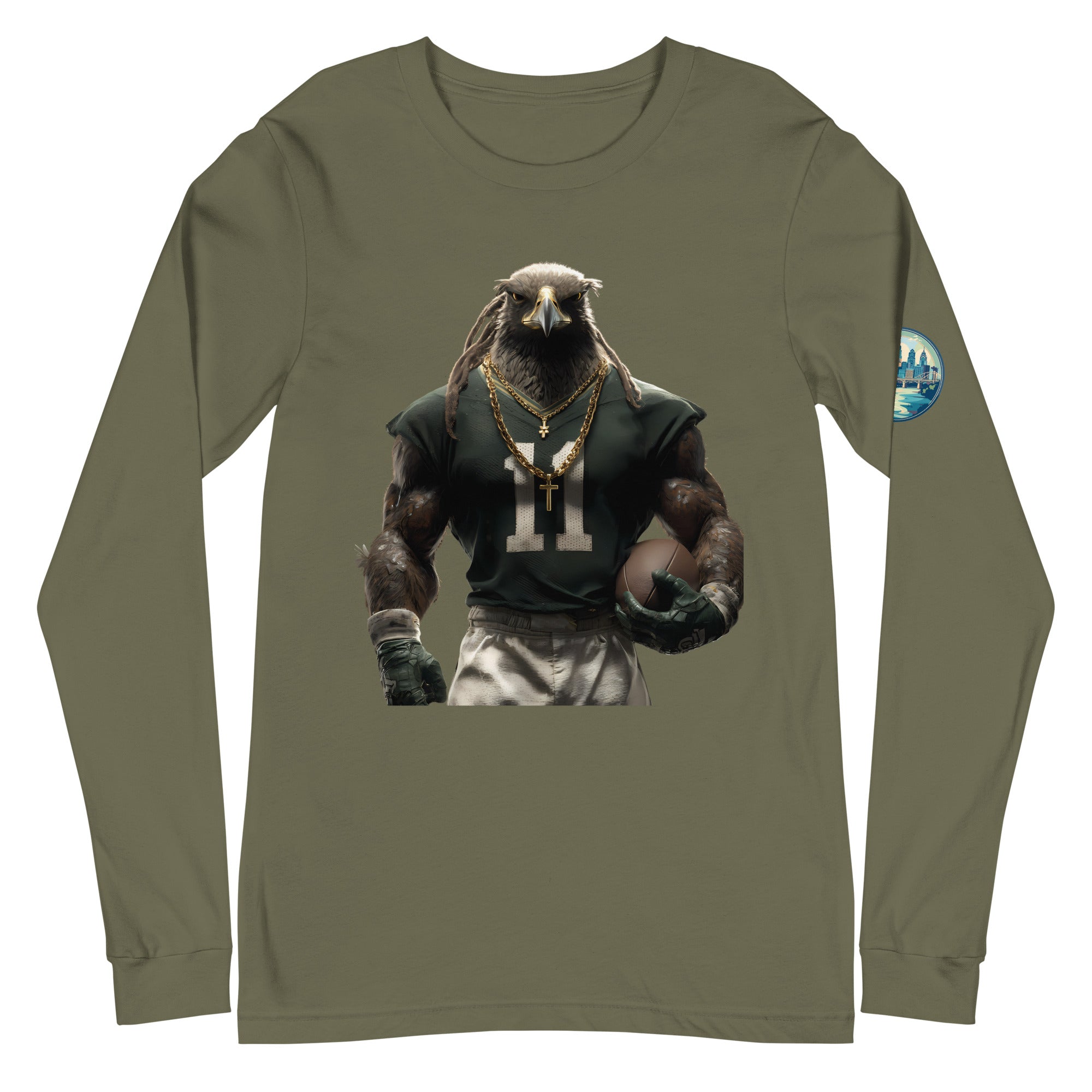 Eagle 9 M Unisex Long Sleeve Tee Military Green