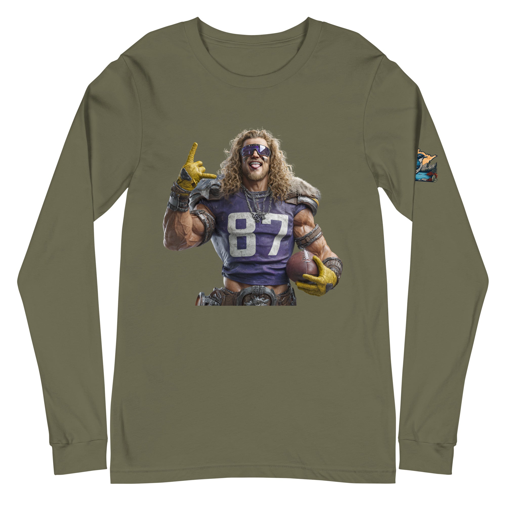 Viking 6 M Unisex Long Sleeve Tee Military Green