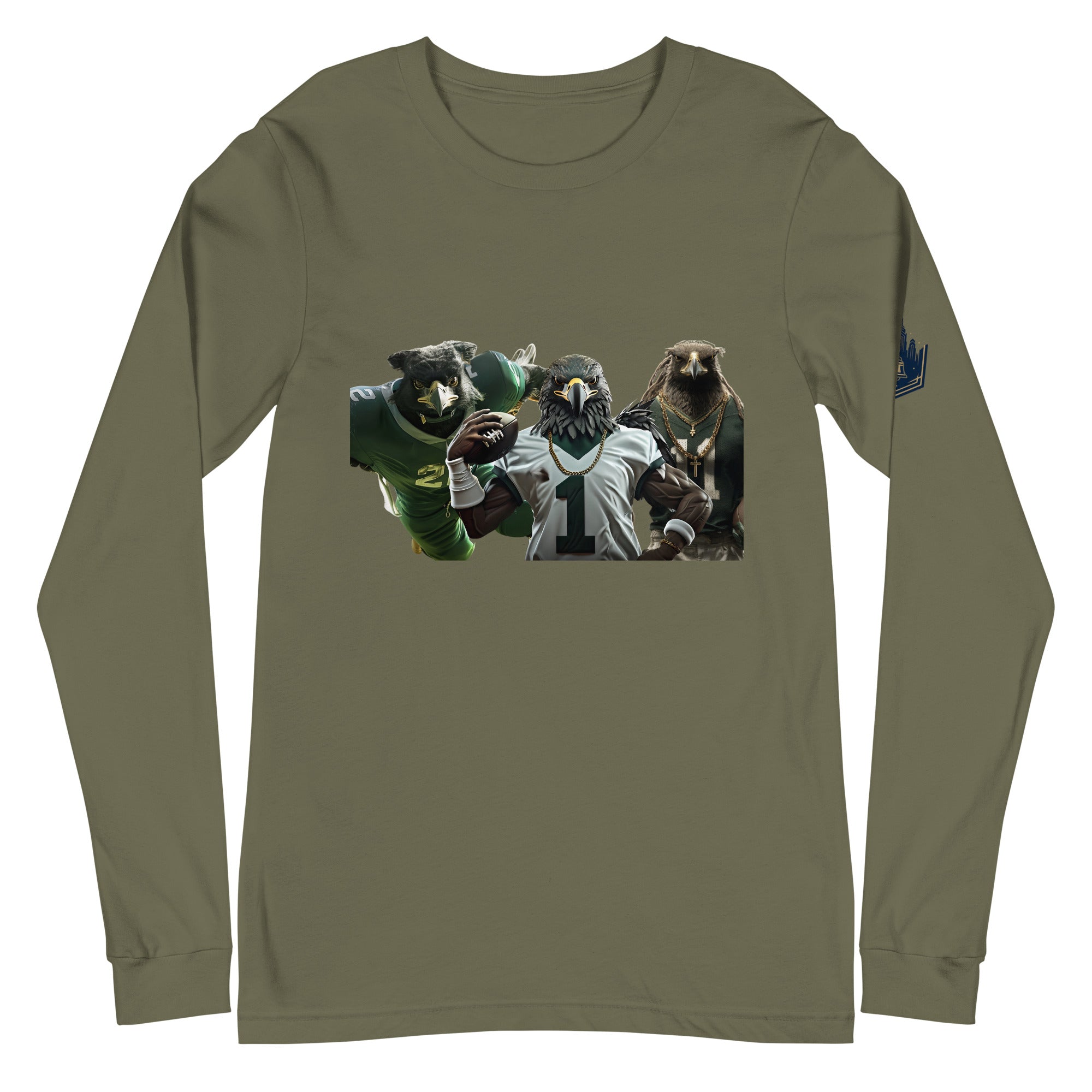 Eagle 13 M Unisex Long Sleeve Tee Military Green