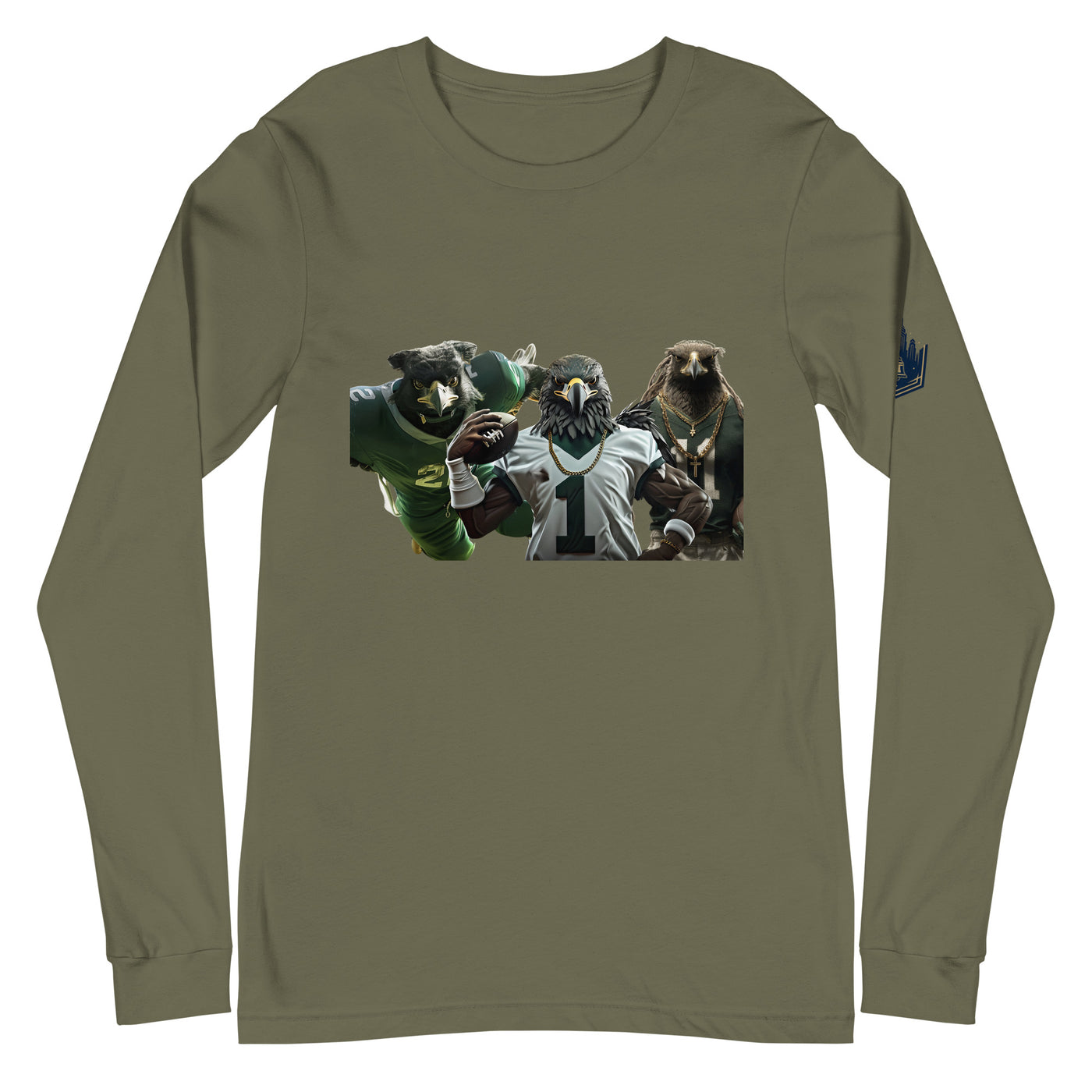 Eagle 13 M Unisex Long Sleeve Tee Military Green