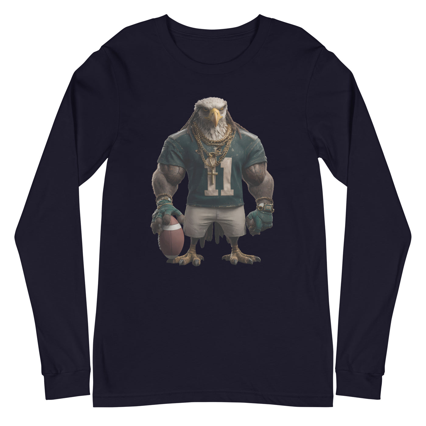 Eagle 8 M Unisex Long Sleeve Tee Navy