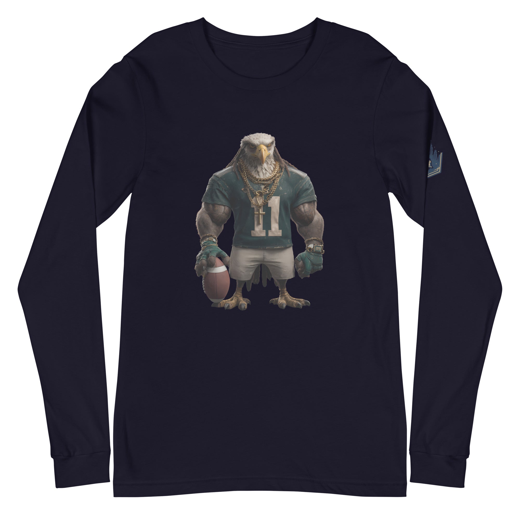 Eagle 8 W Unisex Long Sleeve Tee Navy