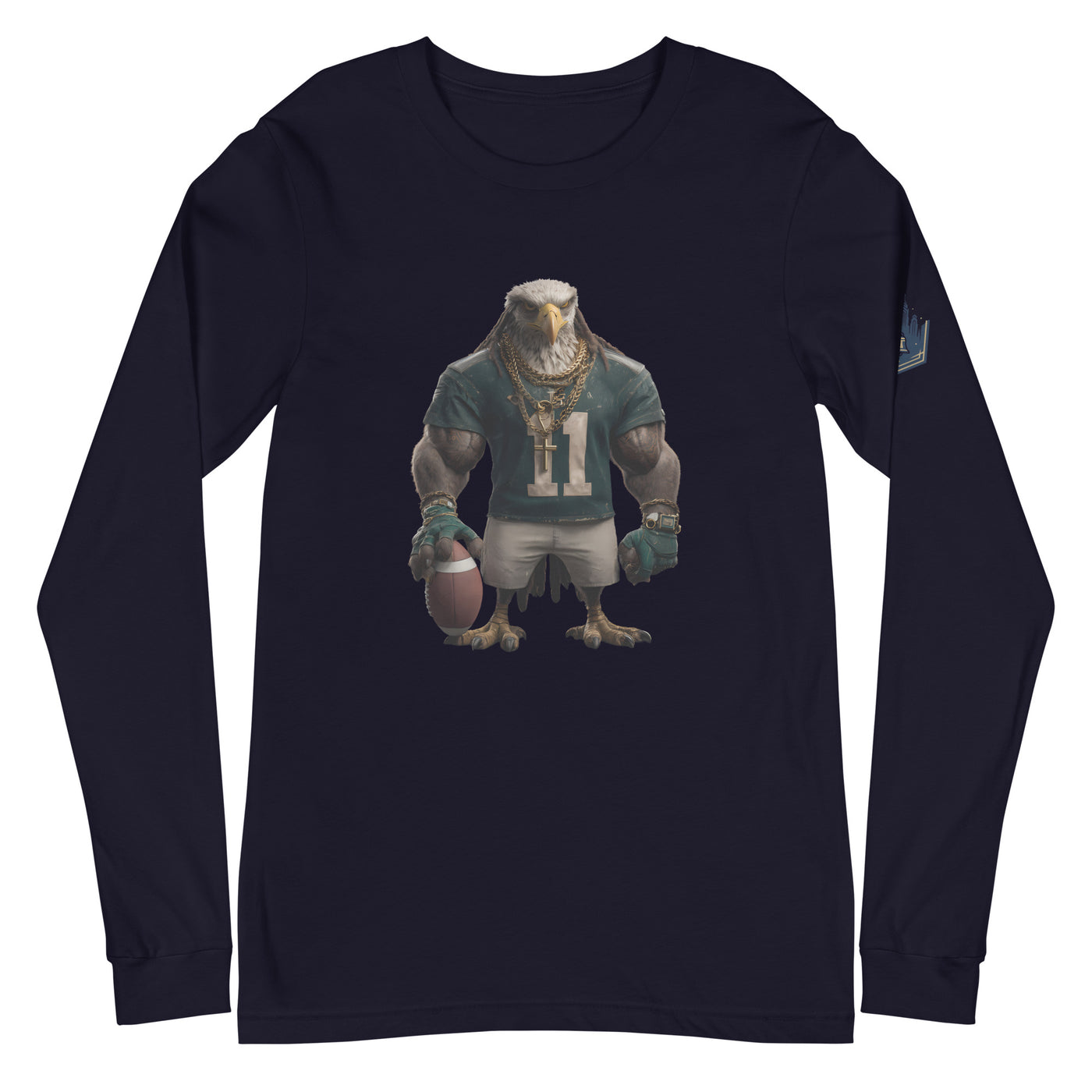 Eagle 8 W Unisex Long Sleeve Tee Navy