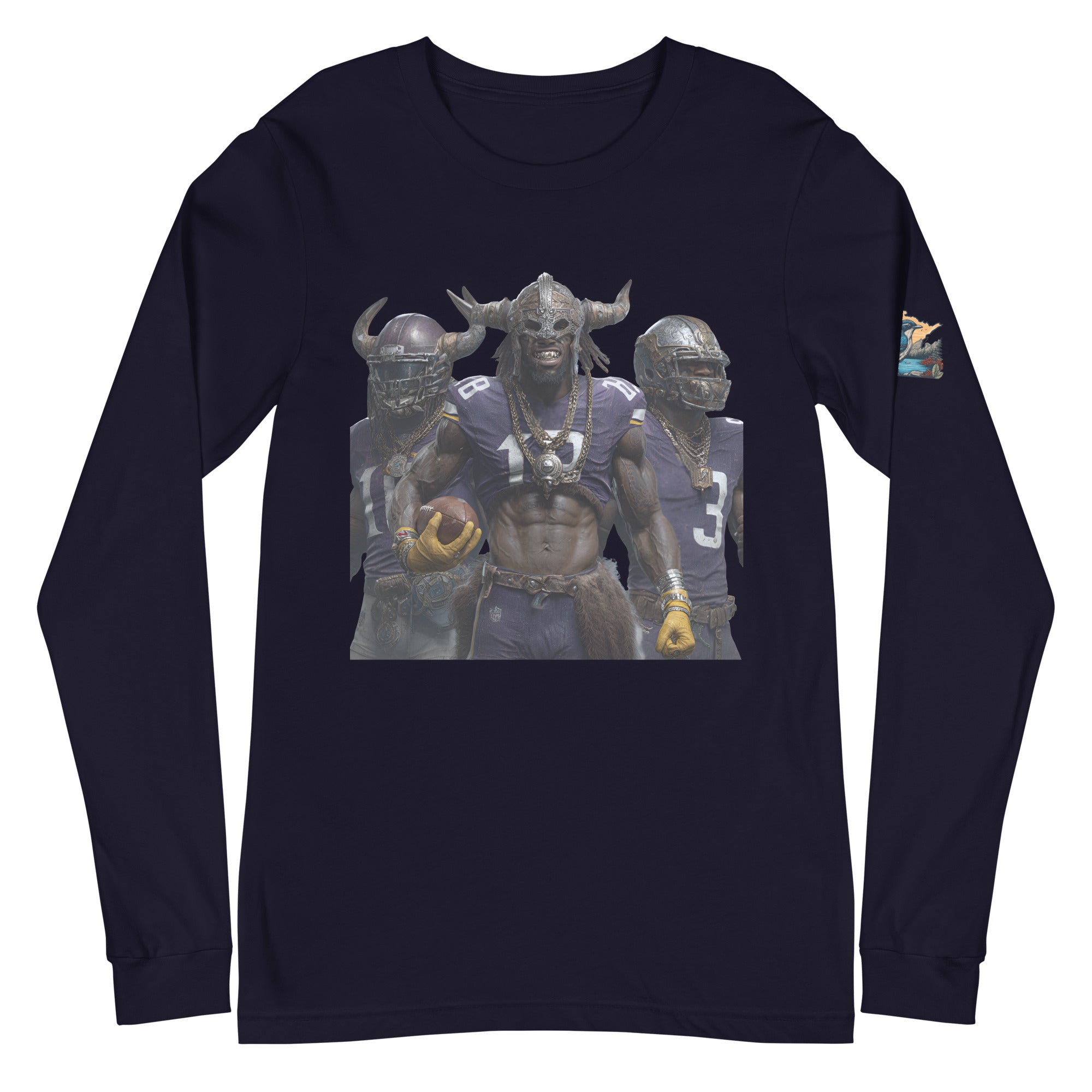 Viking 5 M Unisex Long Sleeve Tee Navy