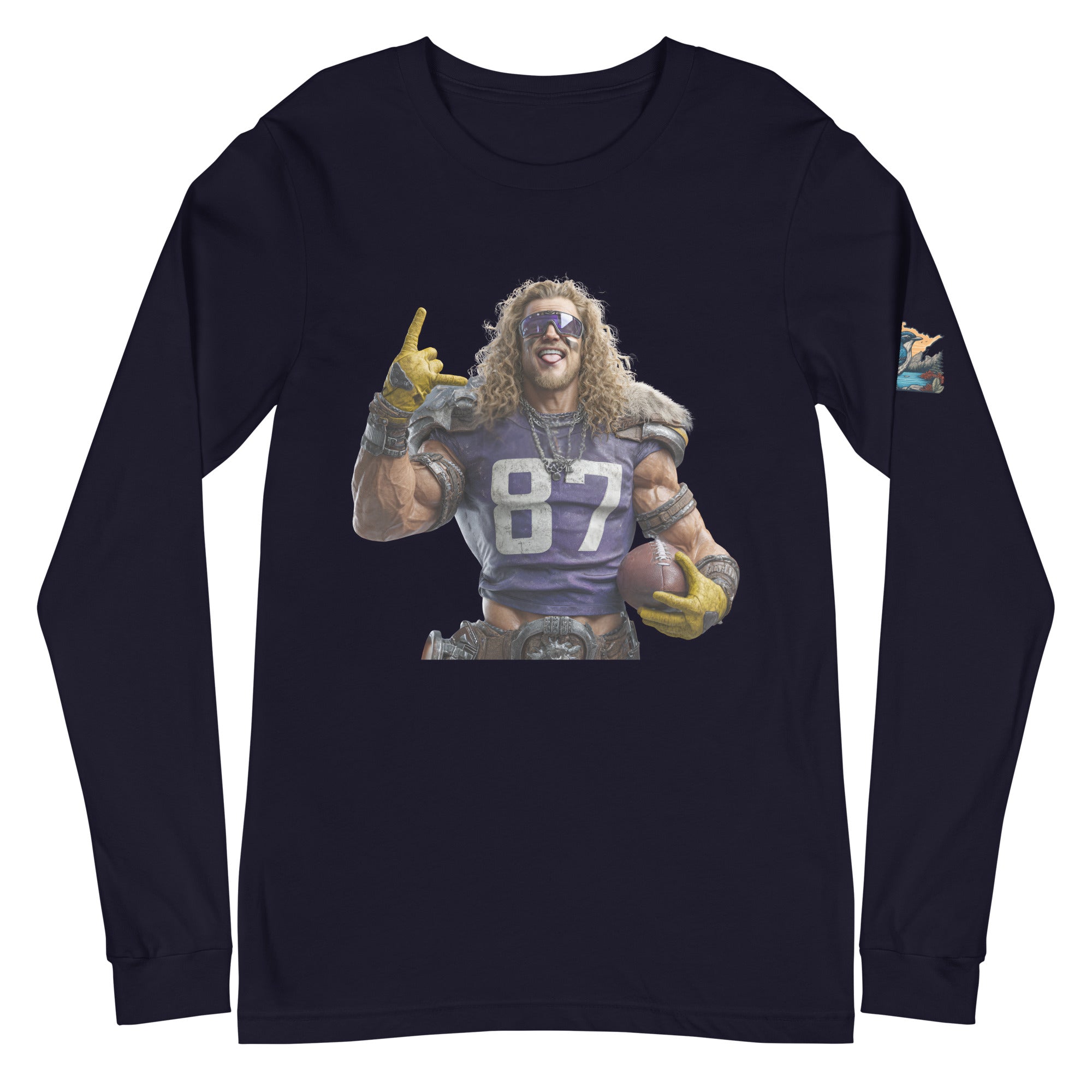 Viking 6 M Unisex Long Sleeve Tee Navy