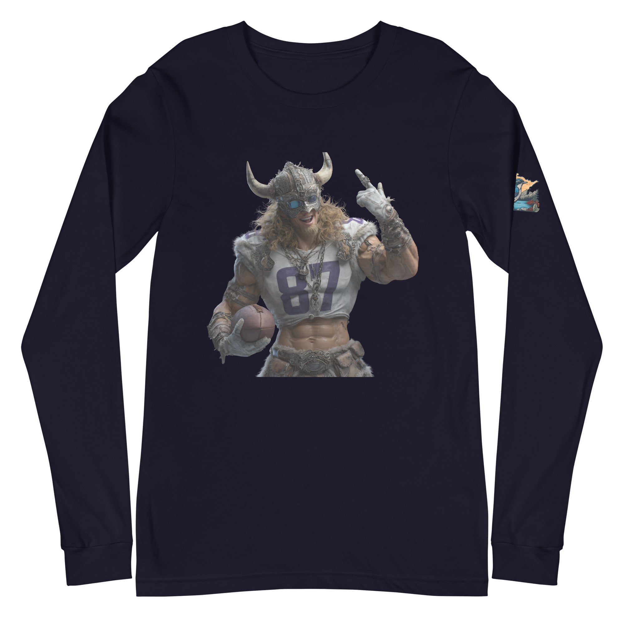 Viking 10 M Unisex Long Sleeve Tee Navy