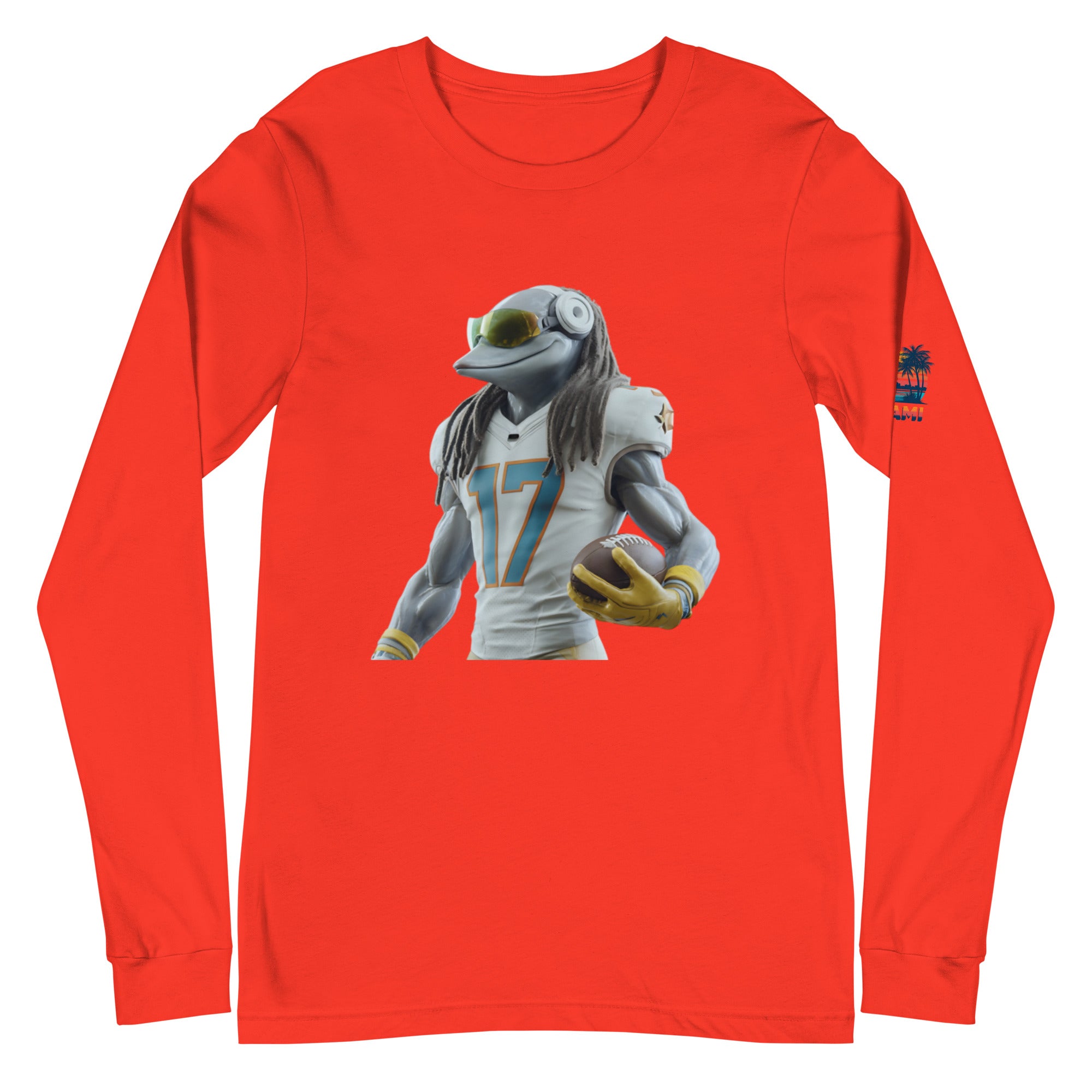 Dolphin 5 M Unisex Long Sleeve Tee Poppy