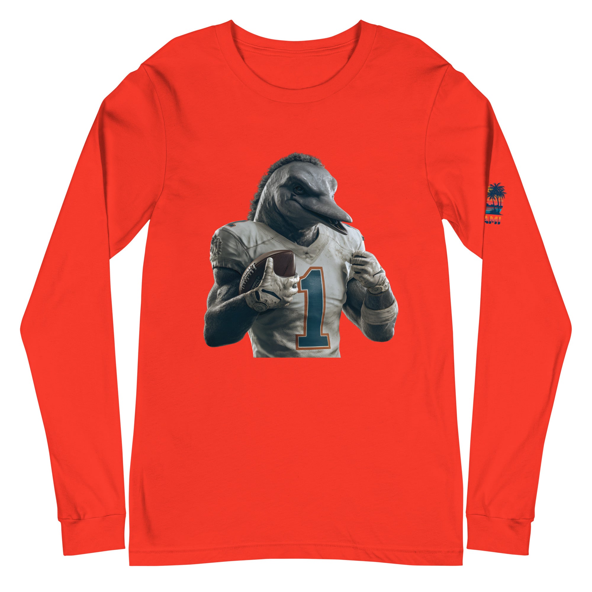 Dolphin 8 m Unisex Long Sleeve Tee Poppy