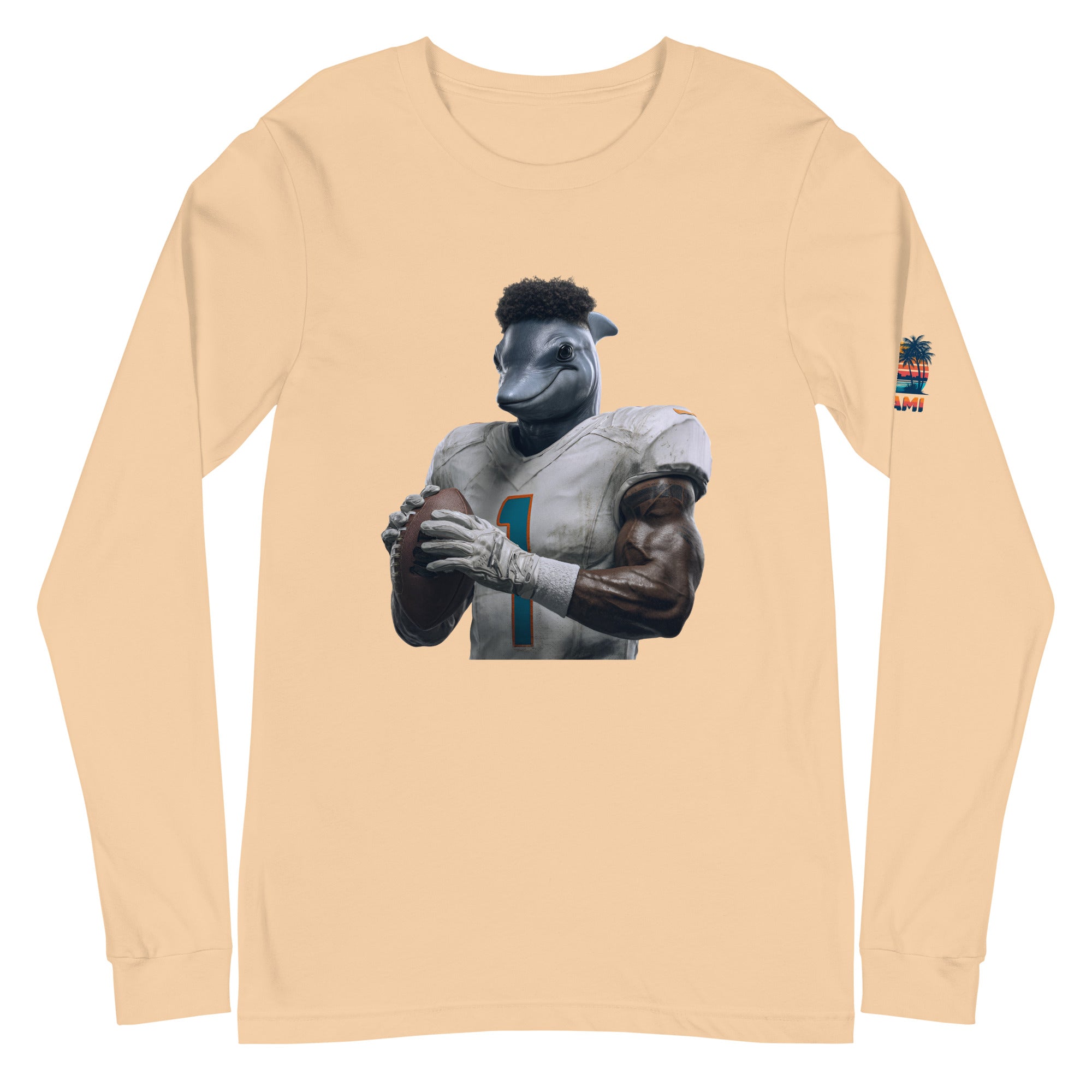 Dolphin 7 M Unisex Long Sleeve Tee Sand Dune