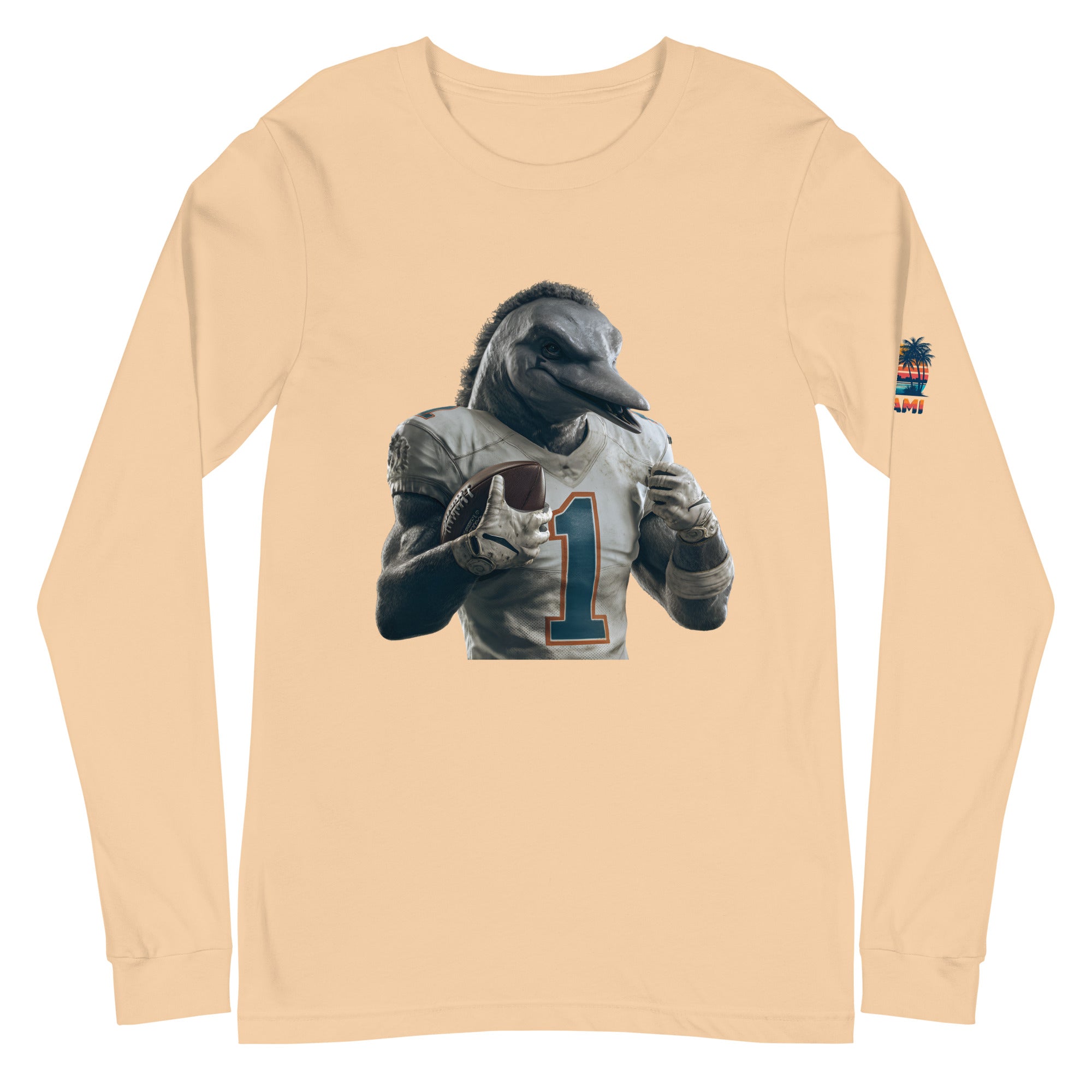 Dolphin 8 m Unisex Long Sleeve Tee Sand Dune