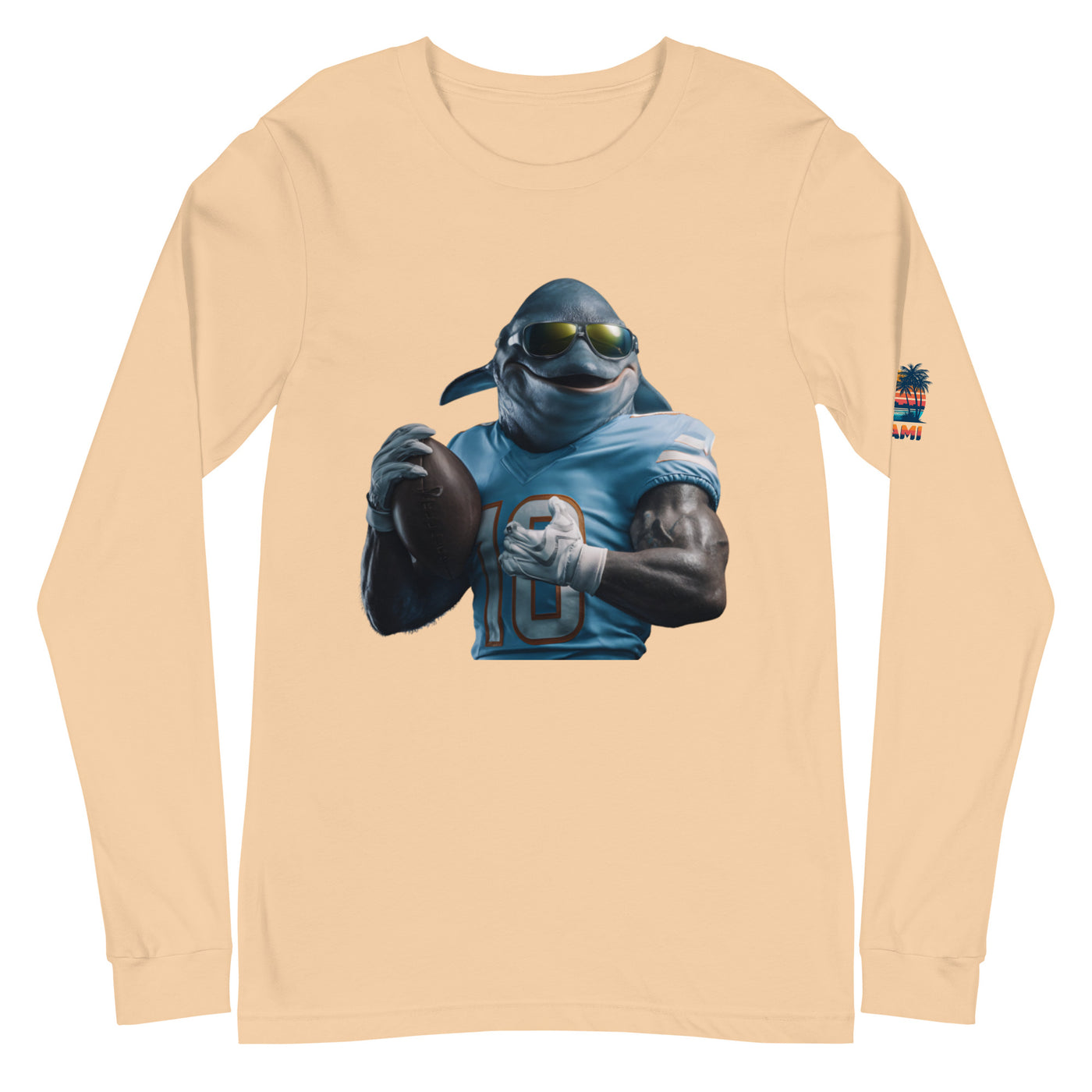 Dolphin 10 M Unisex Long Sleeve Tee Sand Dune