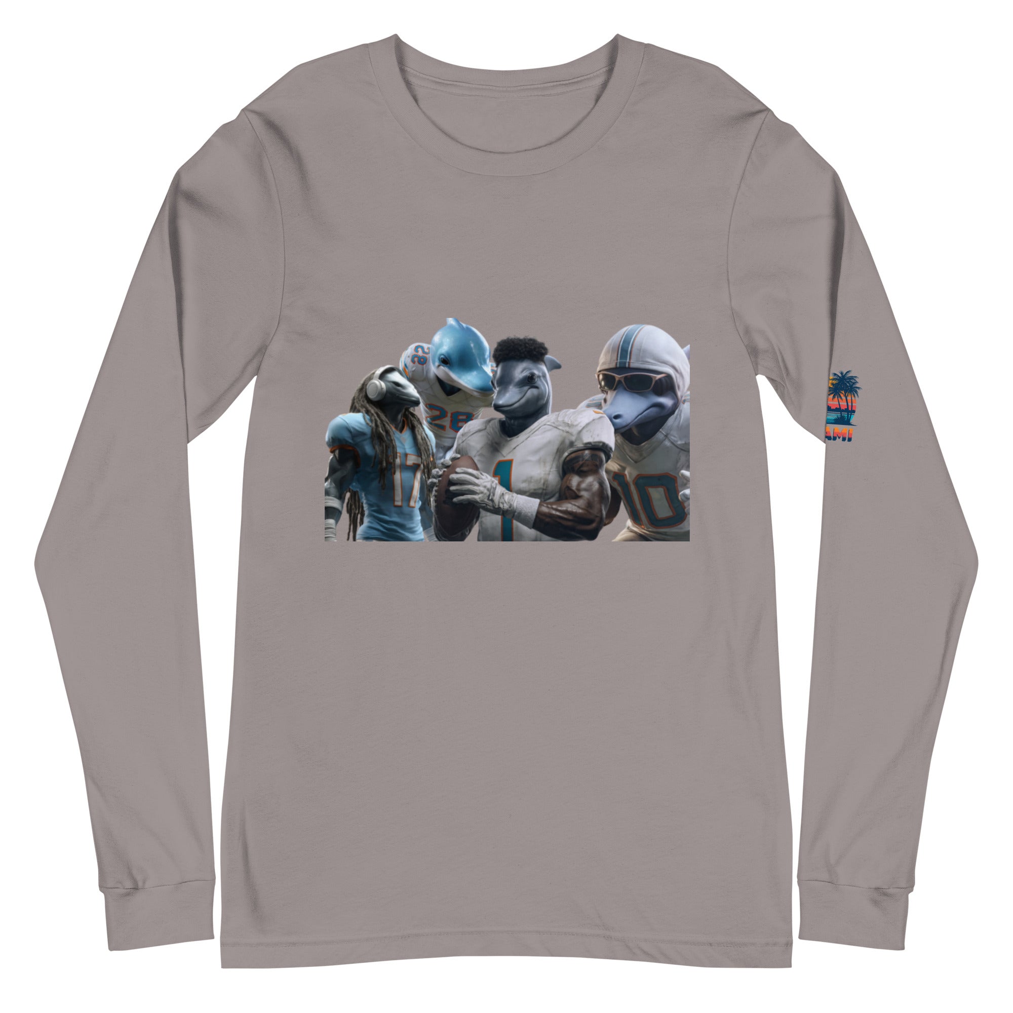 Dolphin 12 M Unisex Long Sleeve Tee Storm