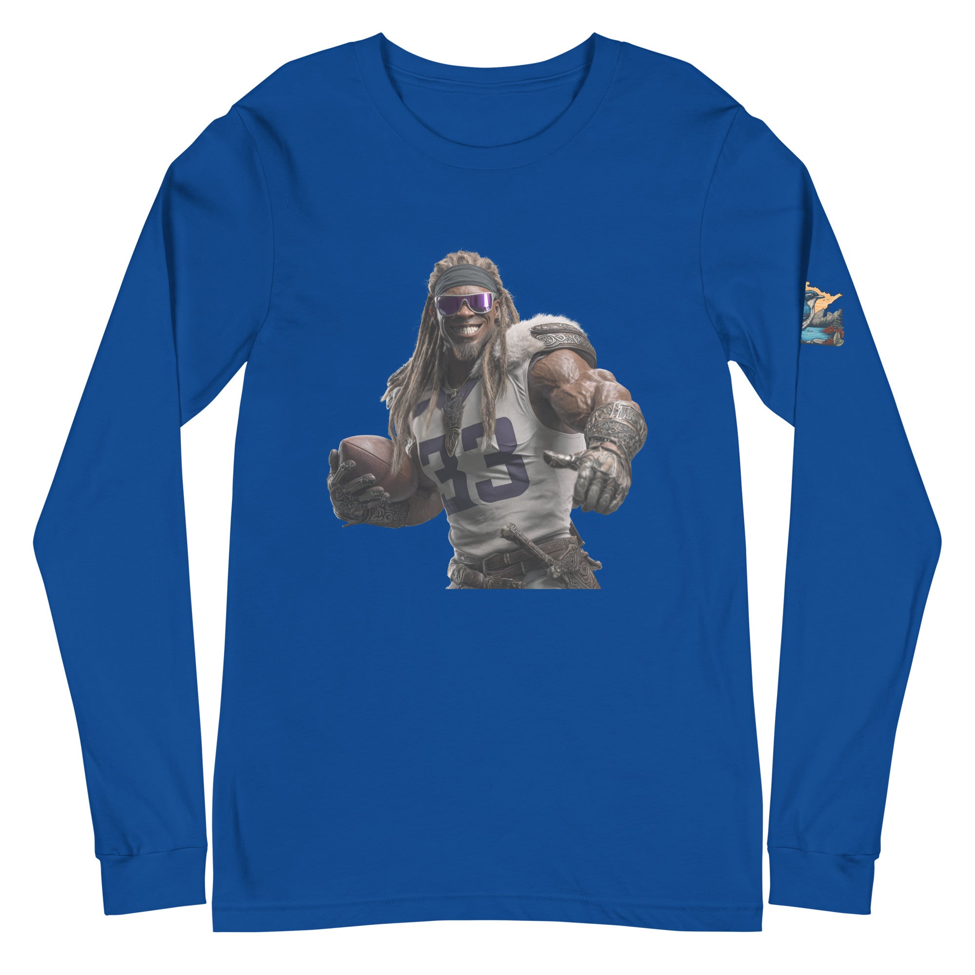 Viking 8 M Unisex Long Sleeve Tee True Royal