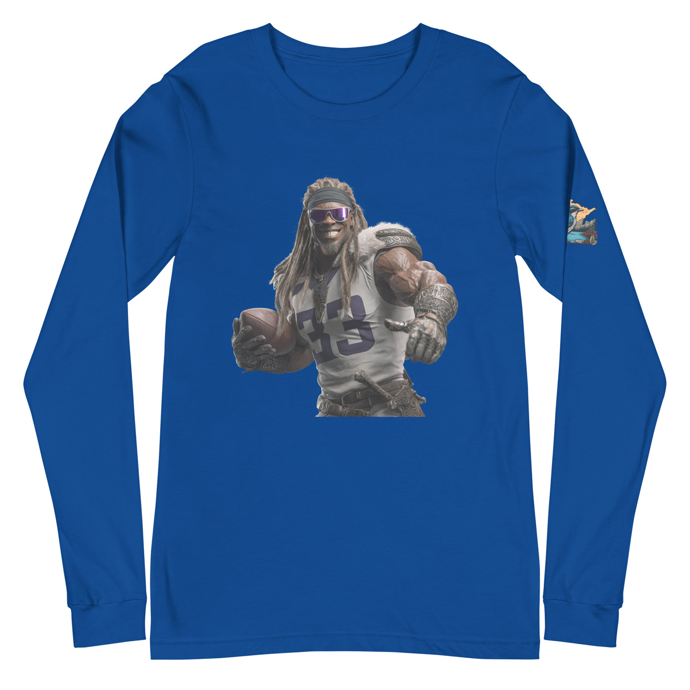 Viking 8 M Unisex Long Sleeve Tee True Royal