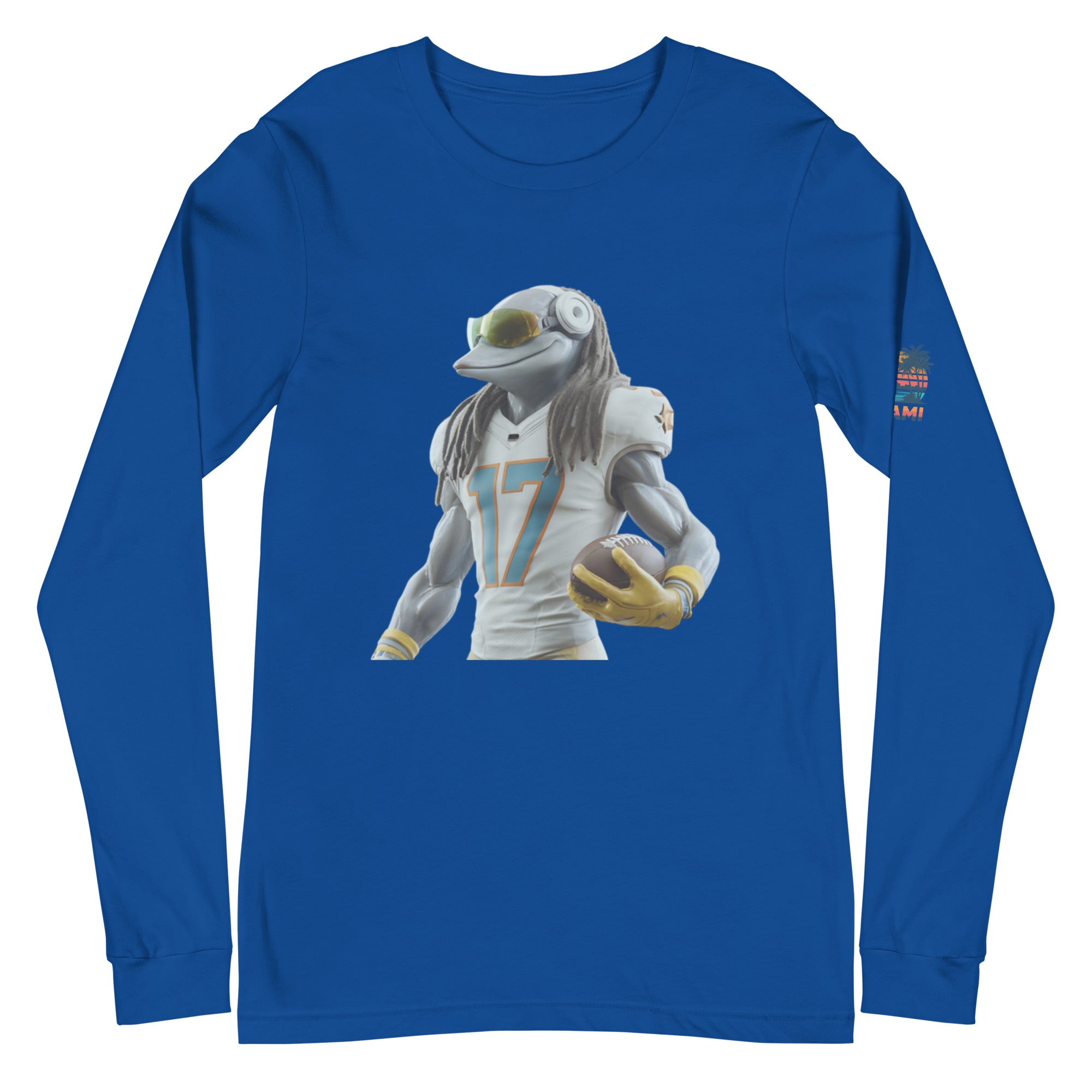 Dolphin 5 M Unisex Long Sleeve Tee True Royal