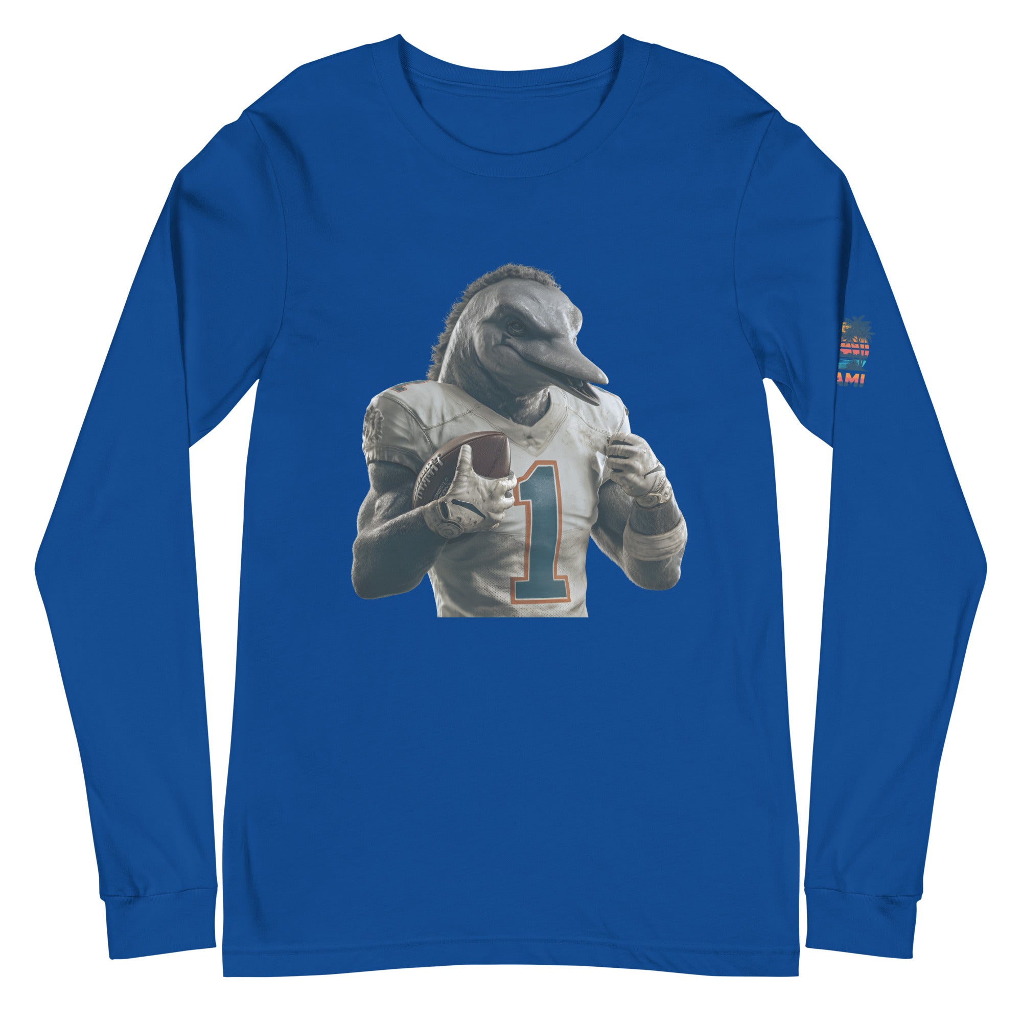 Dolphin 8 m Unisex Long Sleeve Tee True Royal