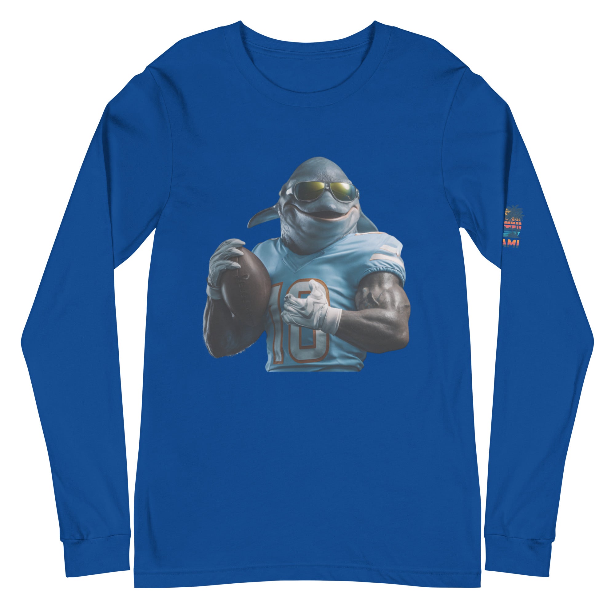 Dolphin 10 M Unisex Long Sleeve Tee True Royal