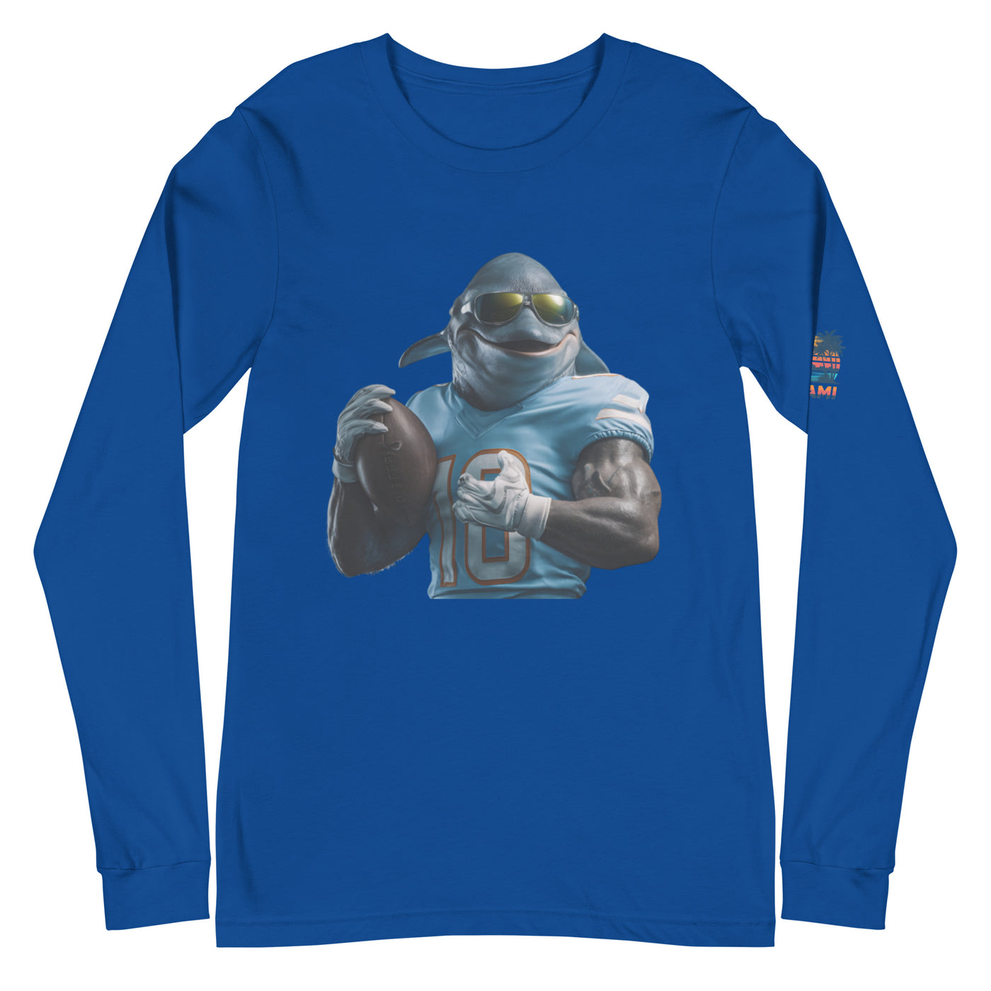 Dolphin 10 M Unisex Long Sleeve Tee True Royal
