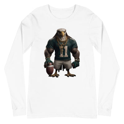 Eagle 8 M Unisex Long Sleeve Tee White