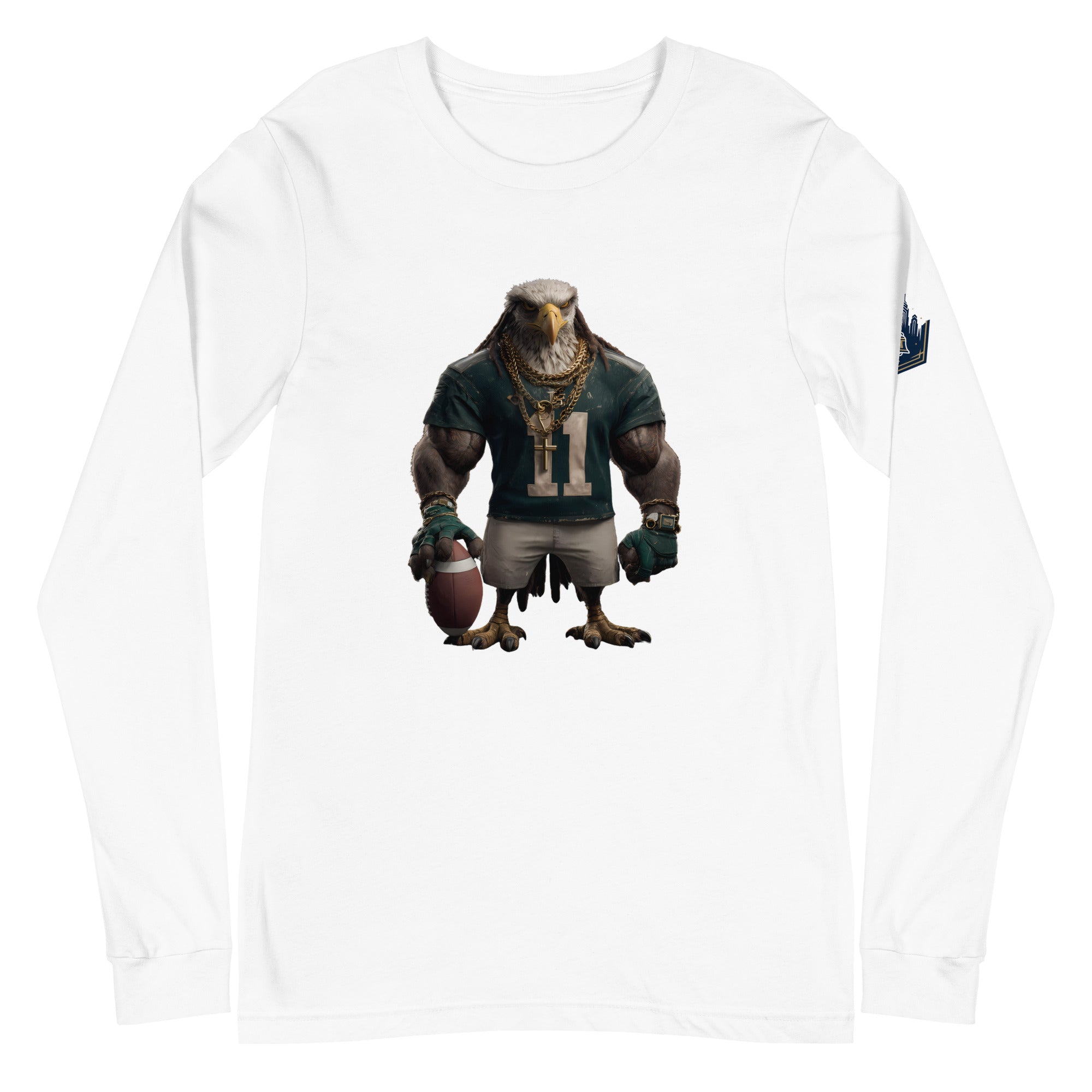 Eagle 8 W Unisex Long Sleeve Tee White