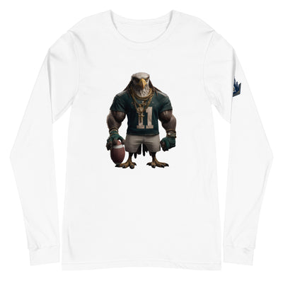 Eagle 8 W Unisex Long Sleeve Tee White