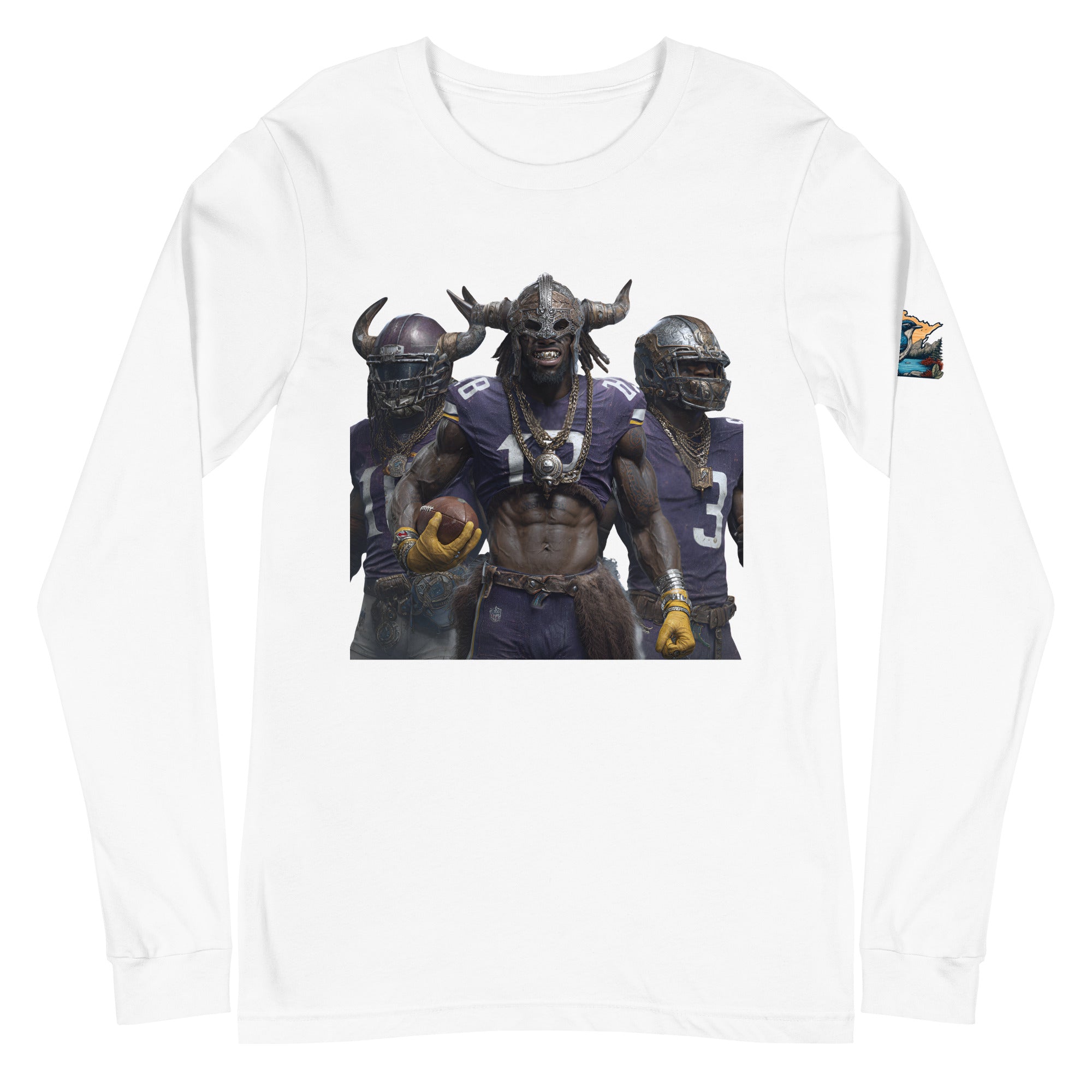 Viking 5 M Unisex Long Sleeve Tee White