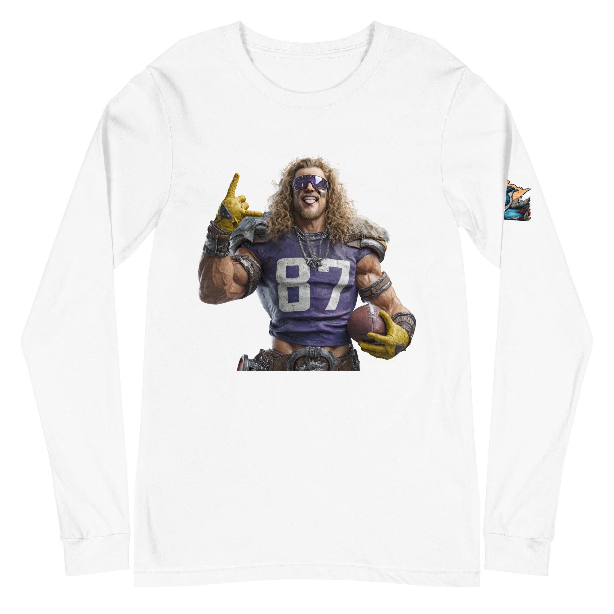 Viking 6 M Unisex Long Sleeve Tee White