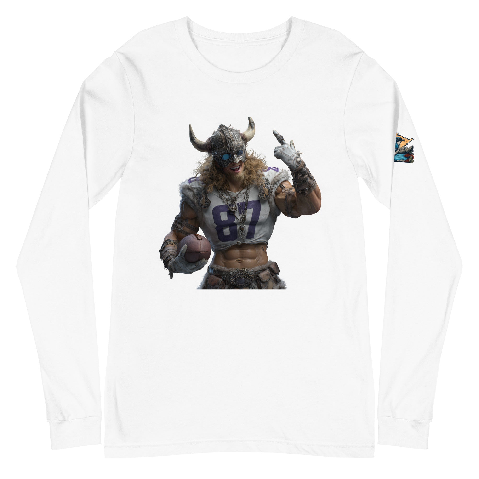 Viking 10 M Unisex Long Sleeve Tee White
