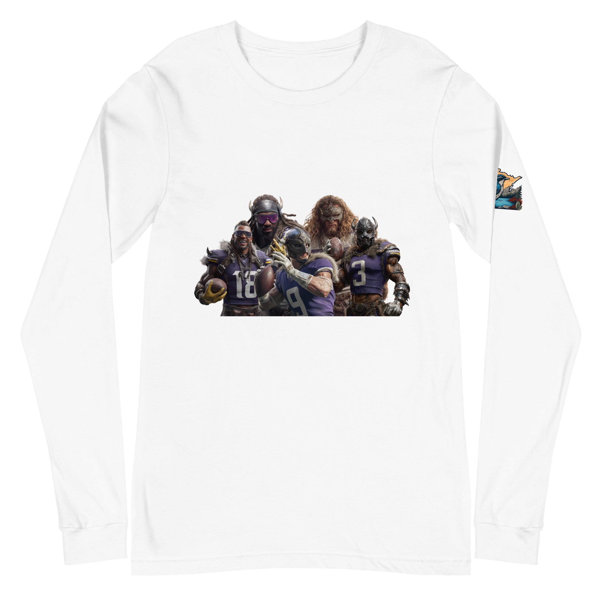 Viking 11 m Unisex Long Sleeve Tee White