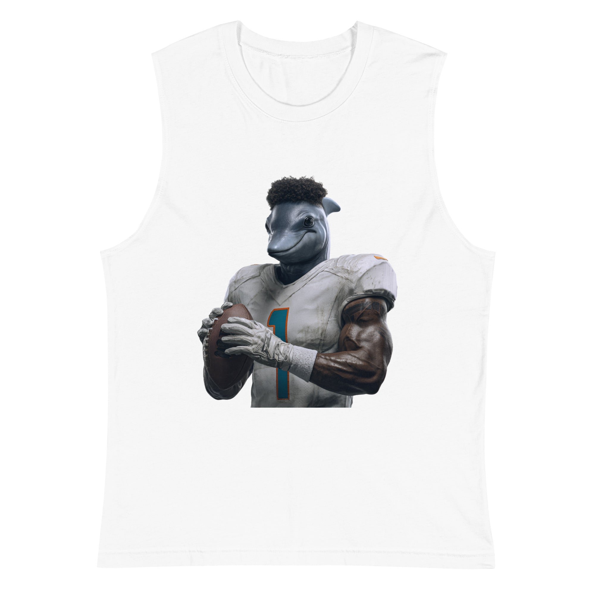 Dolphin 7 M Muscle Shirt White