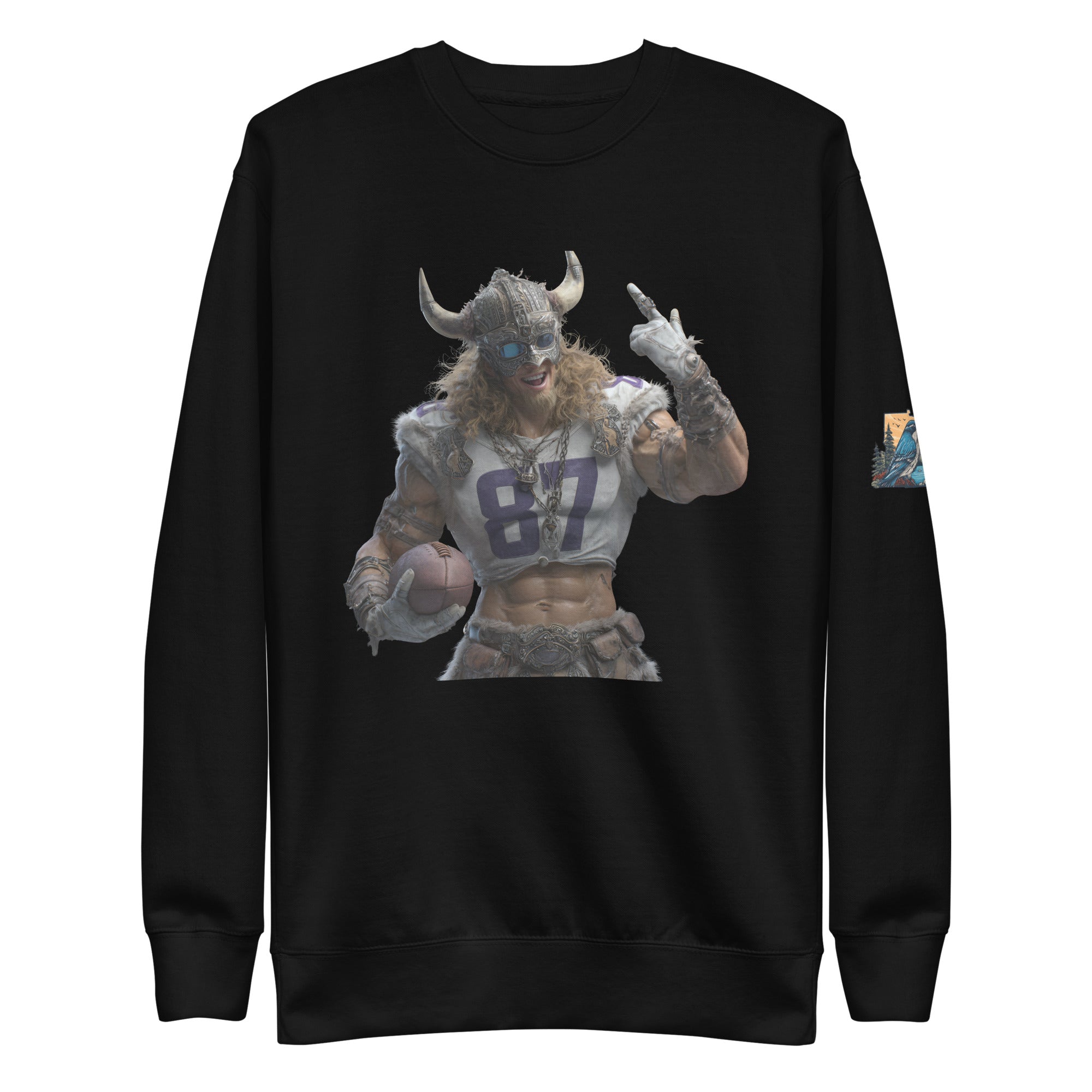 Viking 10 M Unisex Premium Sweatshirt Black