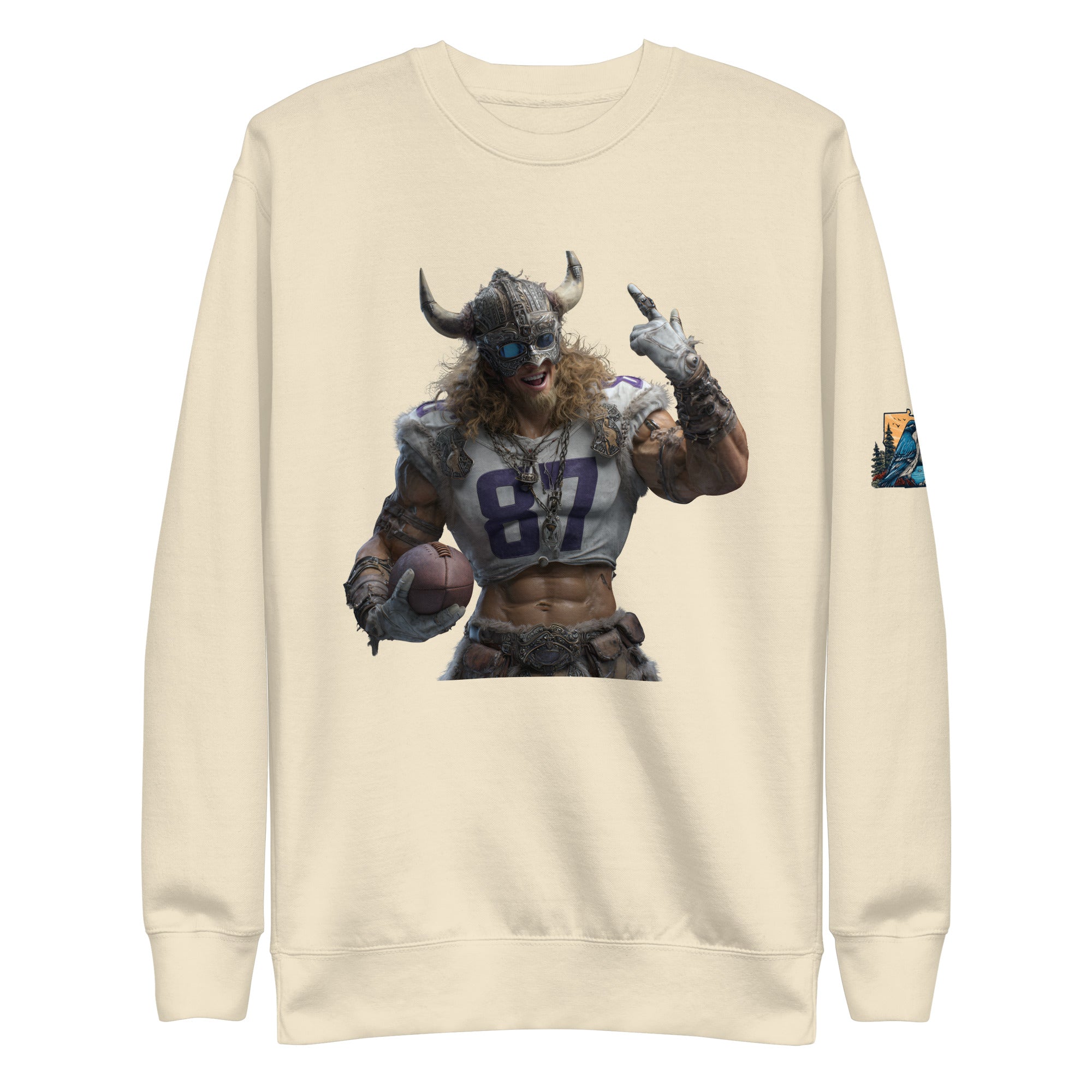 Viking 10 M Unisex Premium Sweatshirt Bone