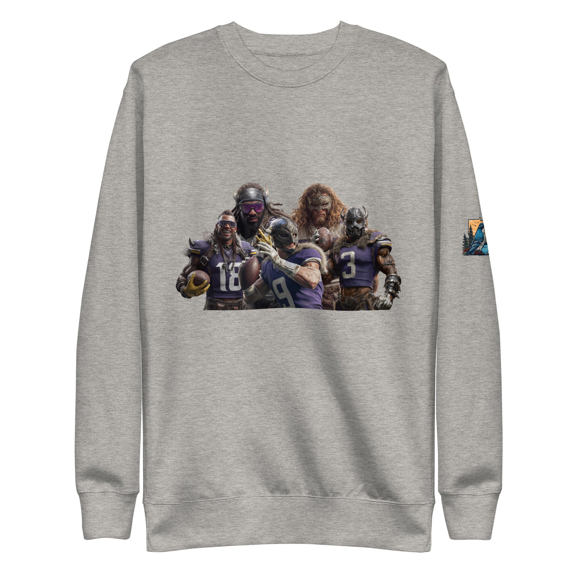Viking 11 M Unisex Premium Sweatshirt Carbon Grey