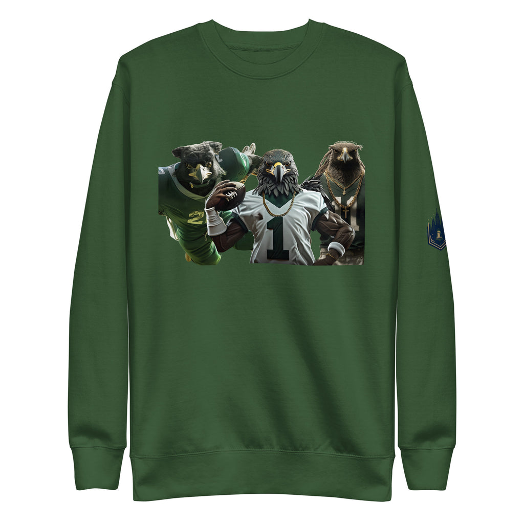 Eagle 13 M Unisex Premium Sweatshirt Forest Green