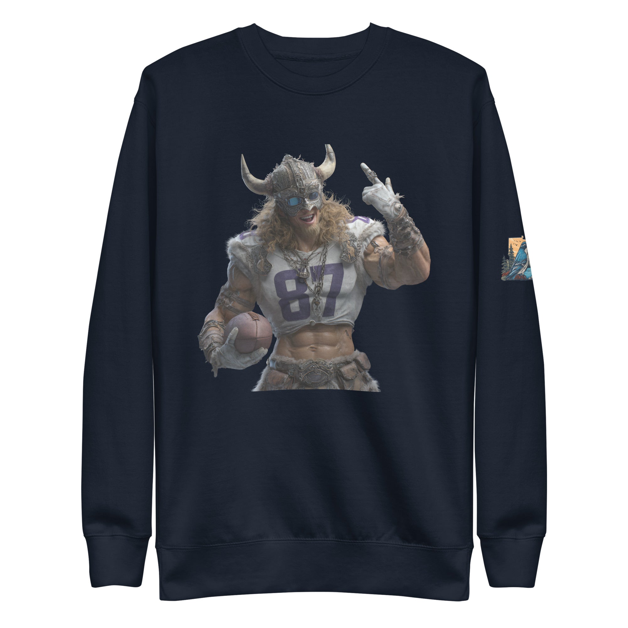 Viking 10 M Unisex Premium Sweatshirt Navy Blazer