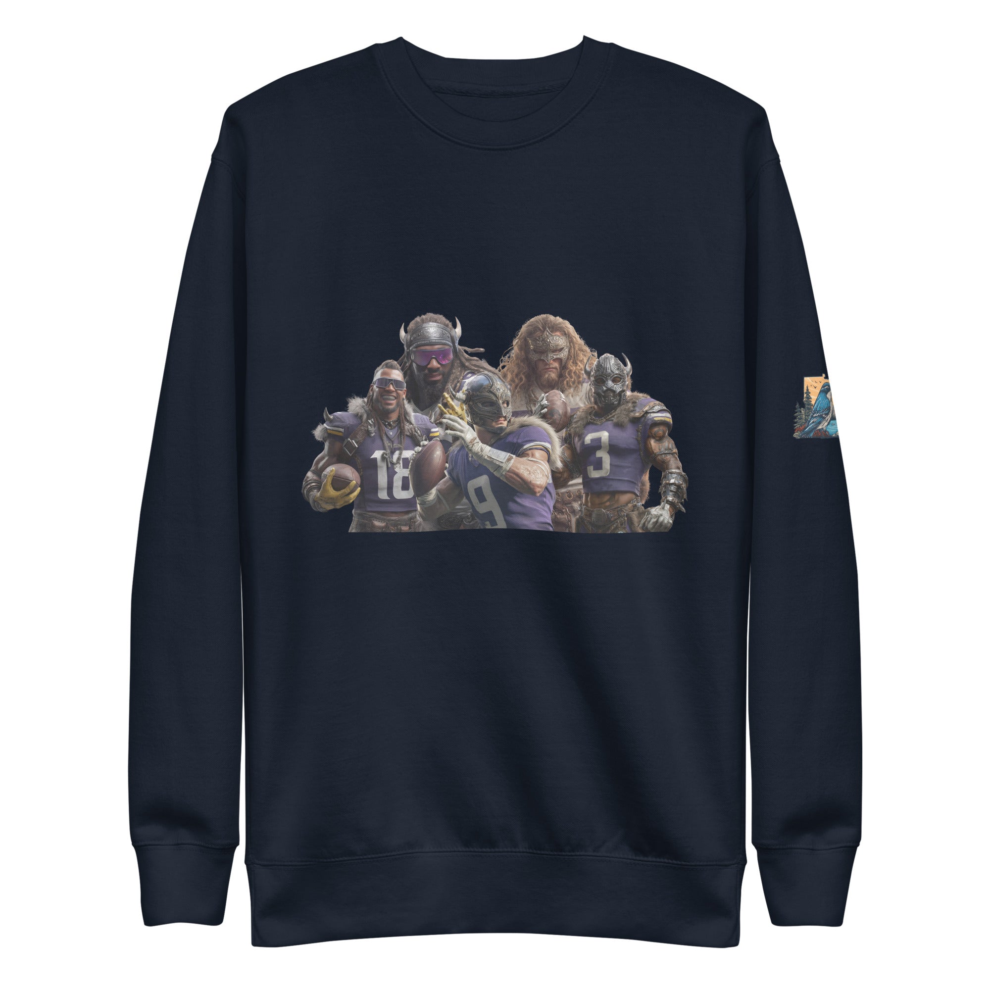 Viking 11 M Unisex Premium Sweatshirt Navy Blazer