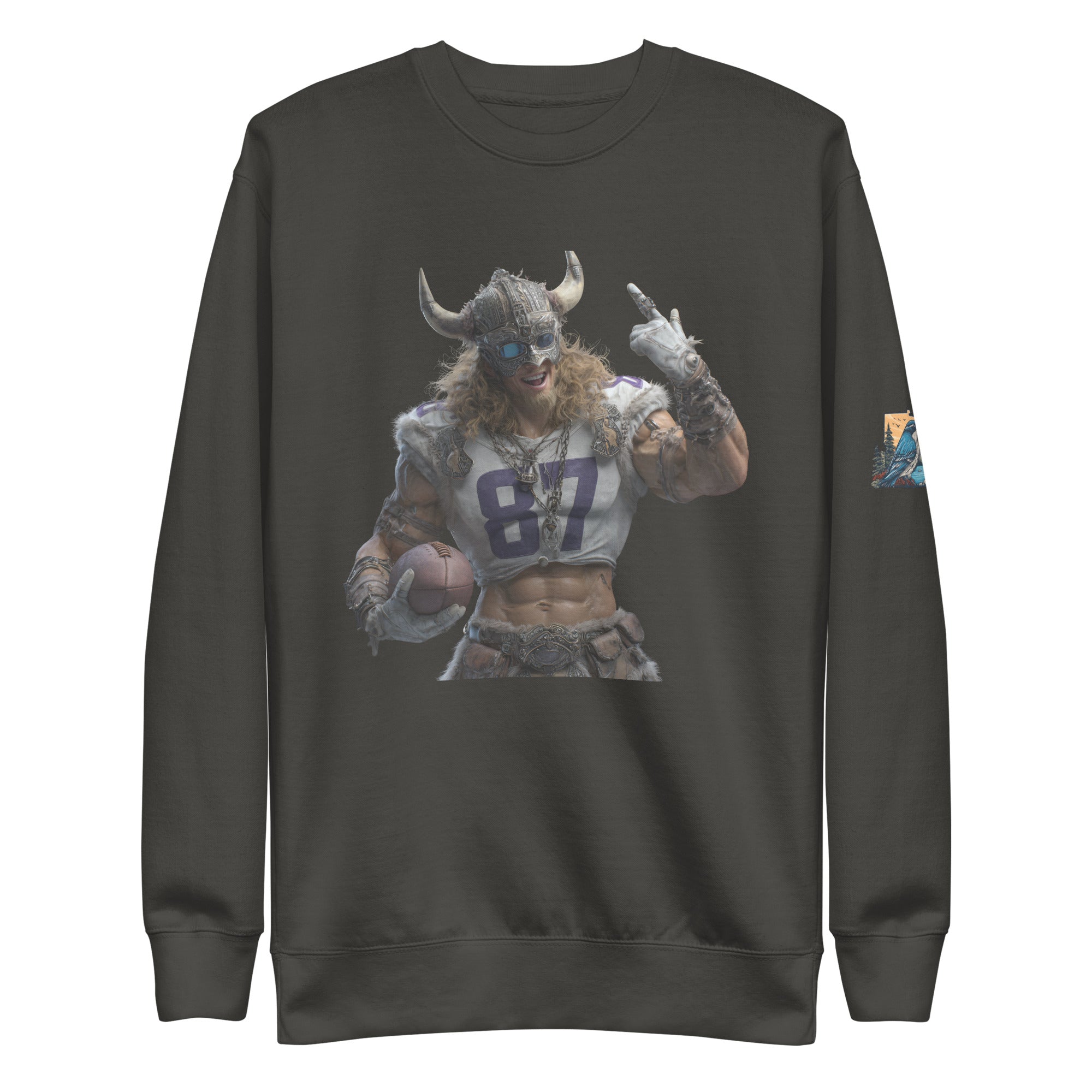 Viking 10 M Unisex Premium Sweatshirt Vintage Black