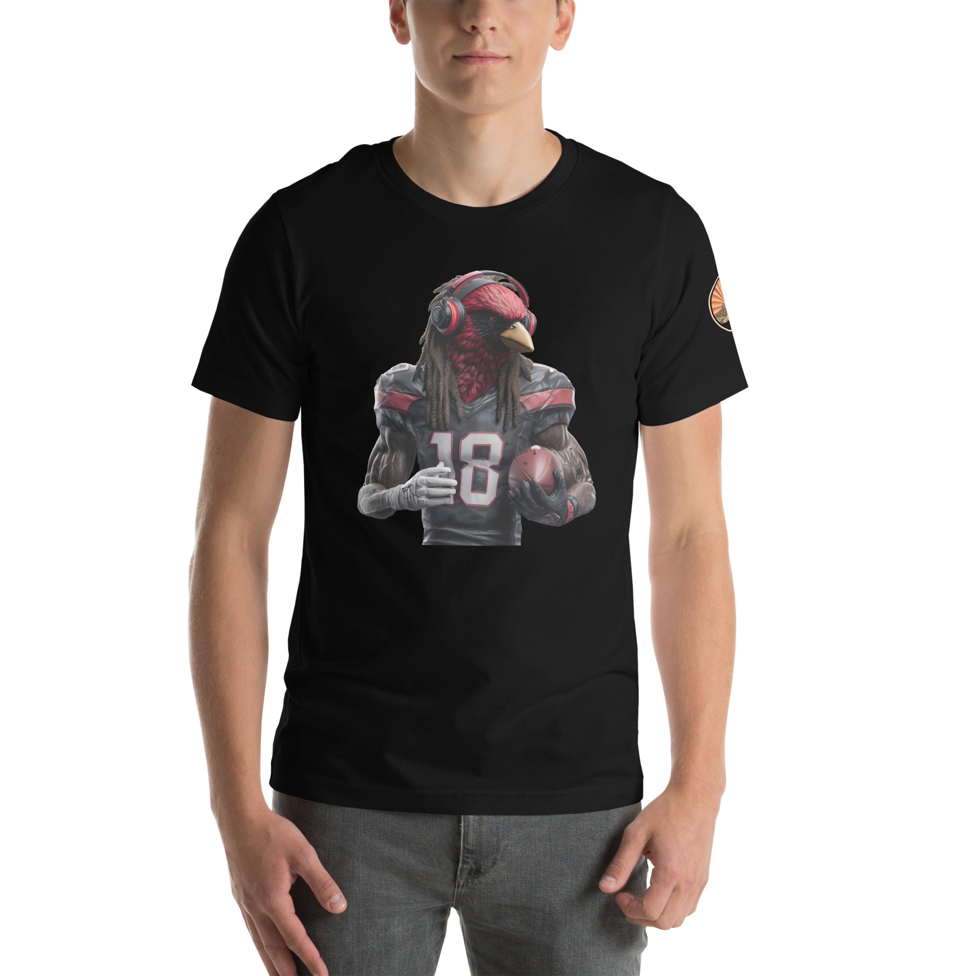 Cardinal 8 Men Unisex t-shirt Black