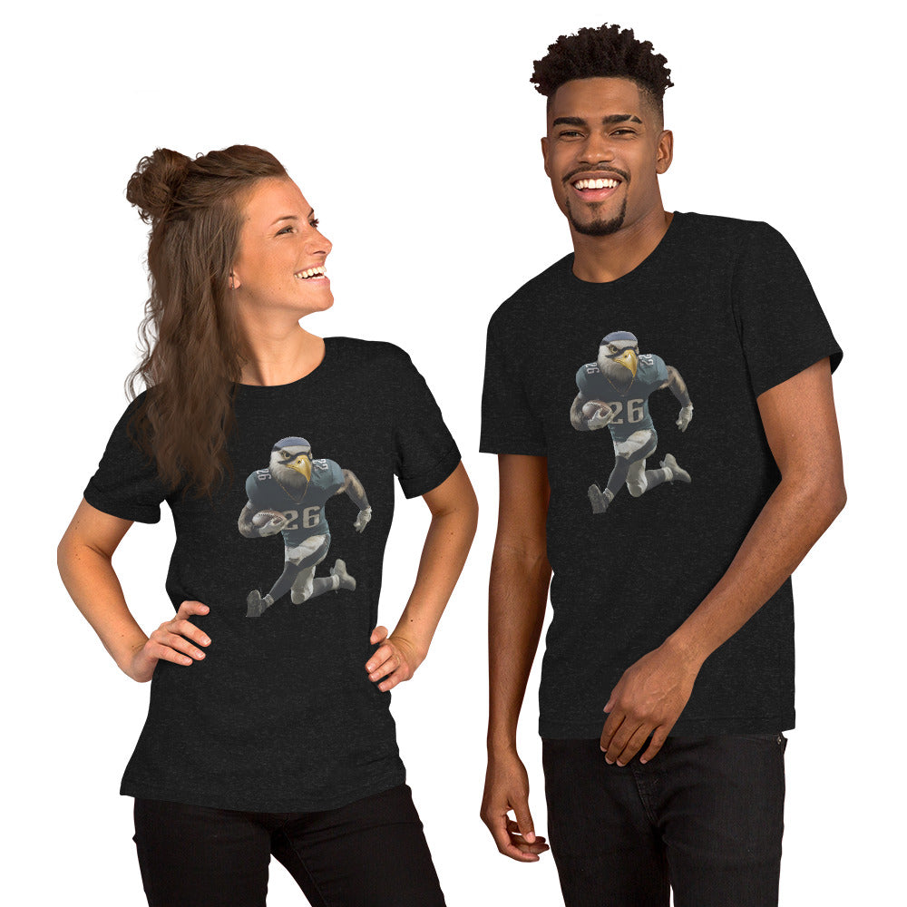 Eagle 1 Men Unisex t-shirt Black Heather