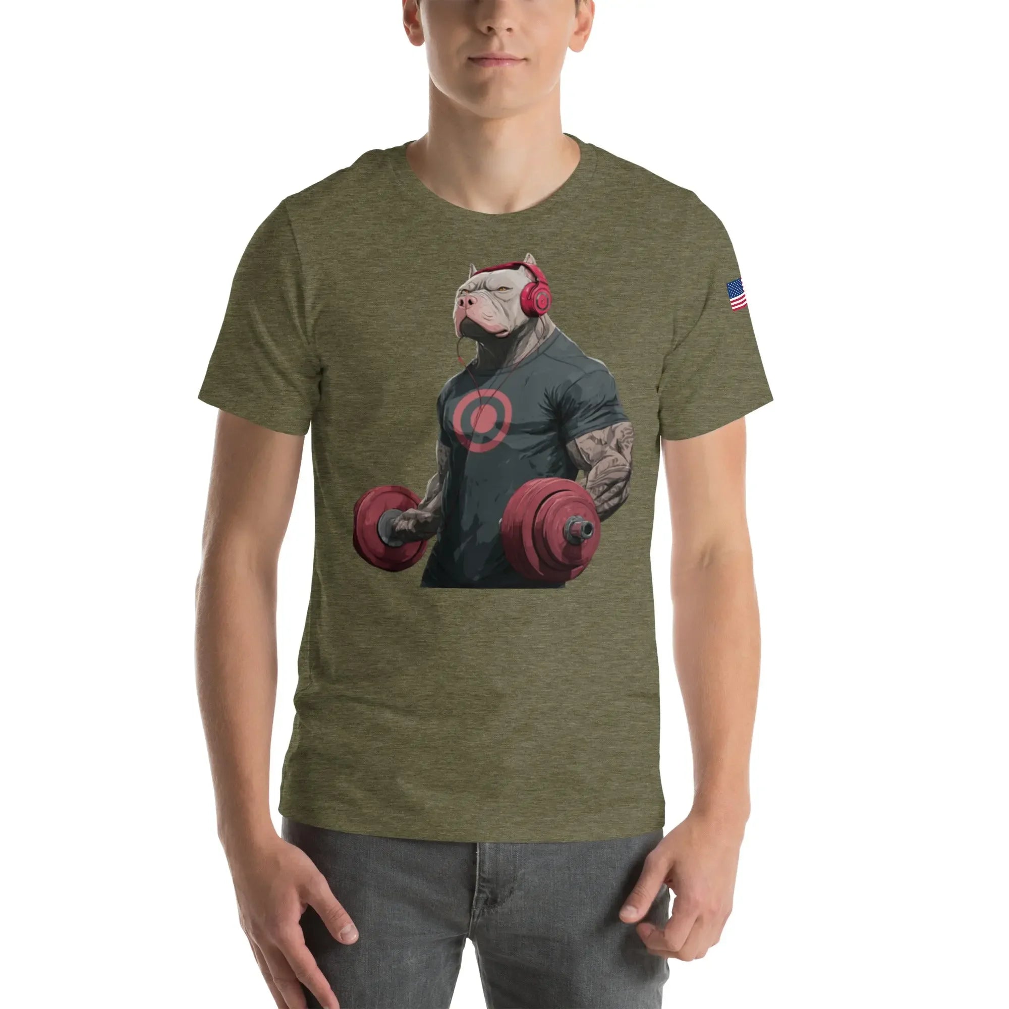 Pitbull Unisex t-shirt Heather Olive