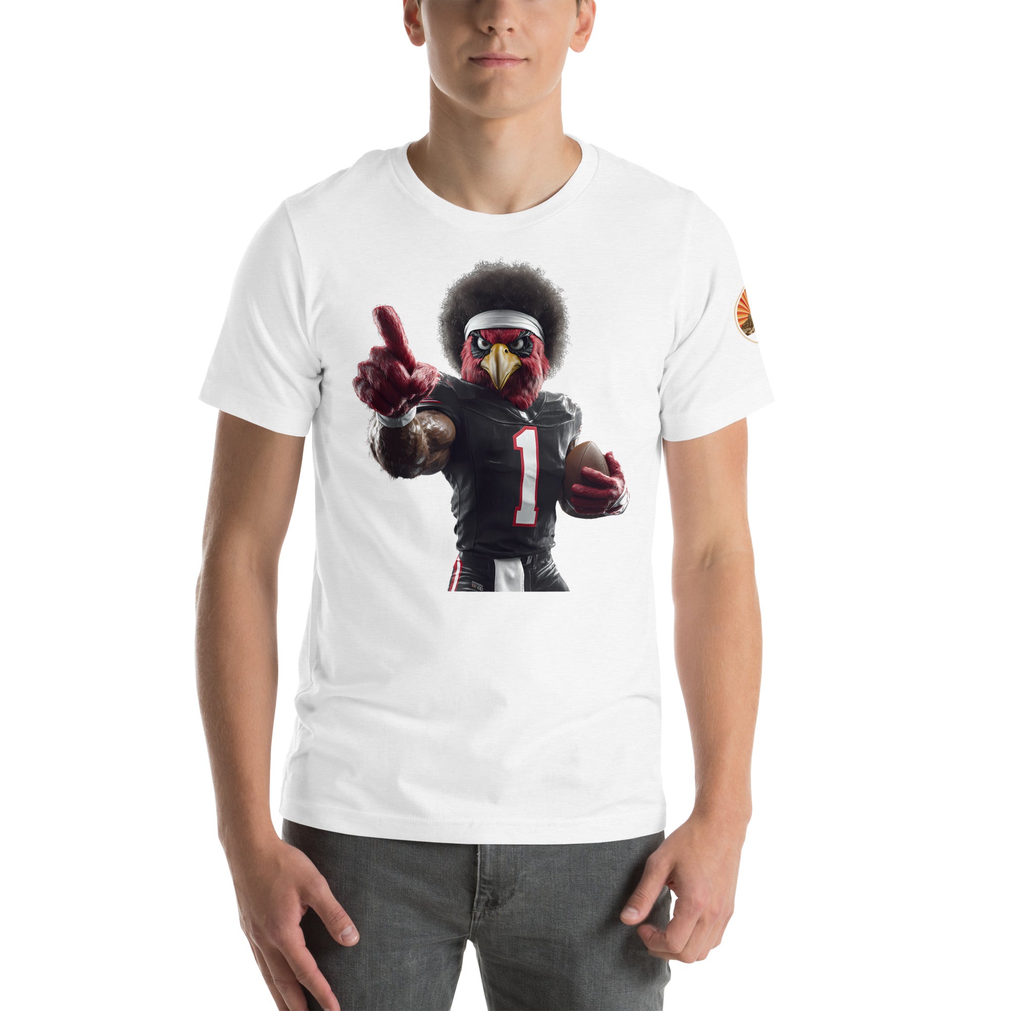 Cardinal 6 Men Unisex t-shirt Solid White Blend