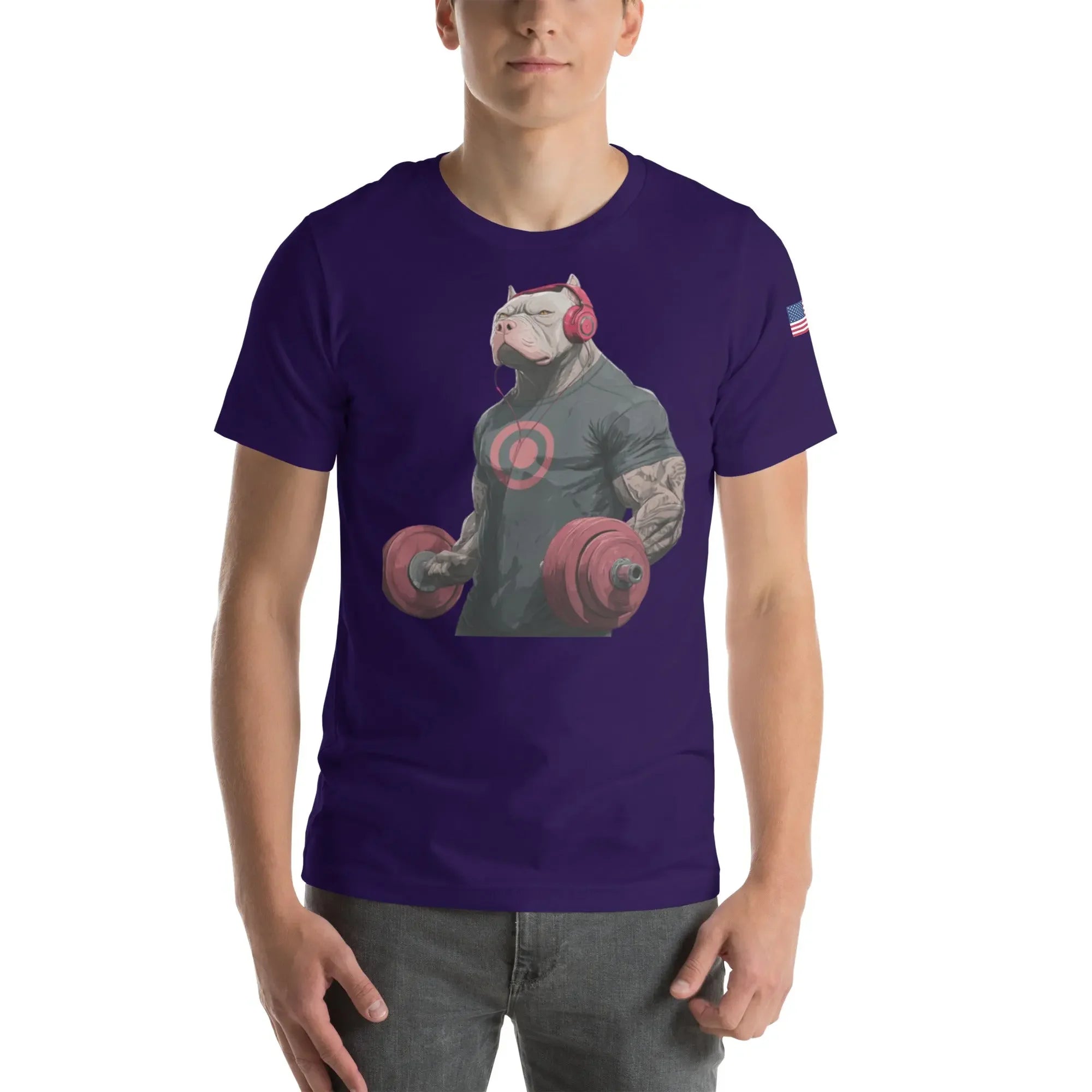 Pitbull Unisex t-shirt Team Purple