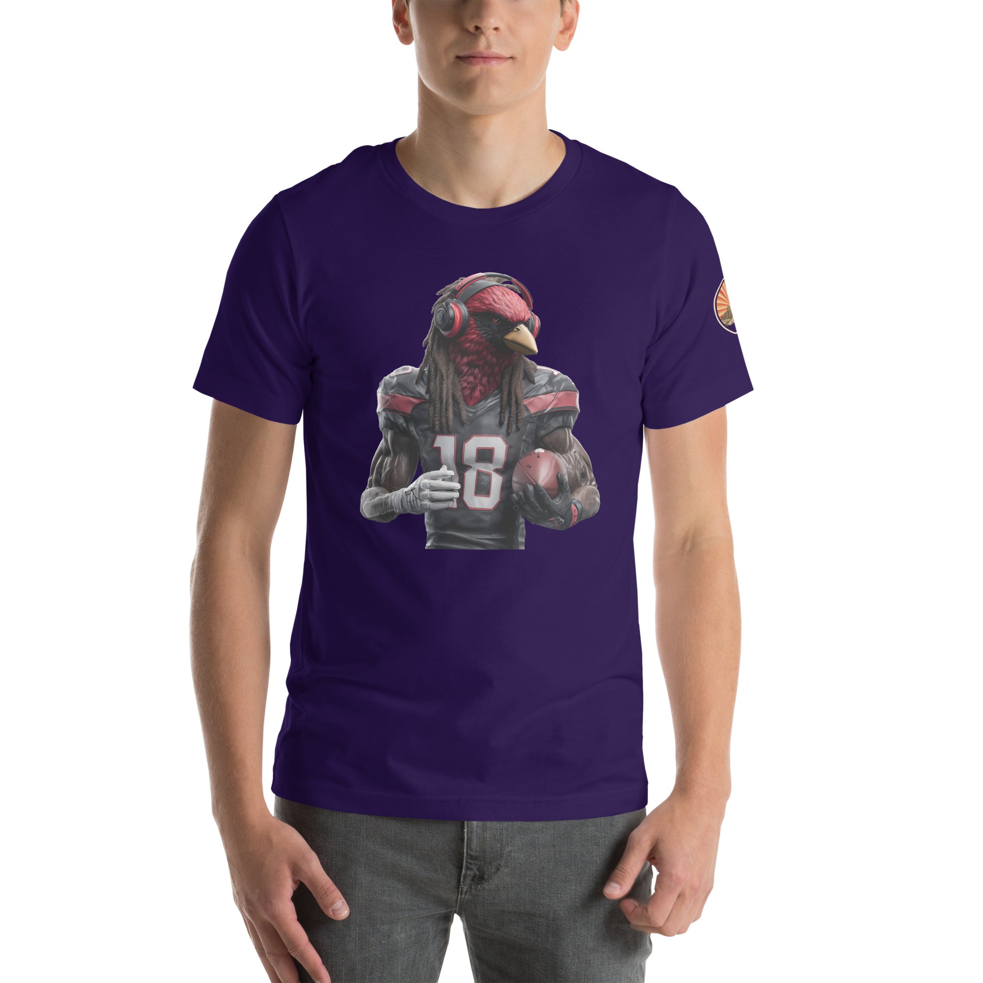 Cardinal 8 Men Unisex t-shirt Team Purple