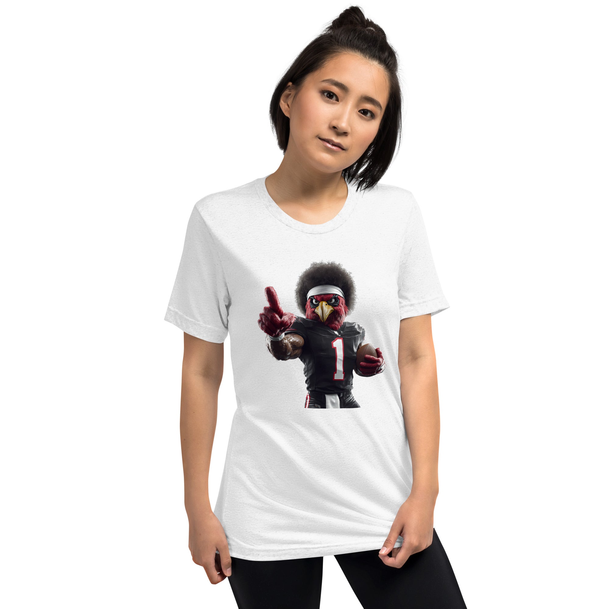 Cardinal 6 Women Short sleeve t-shirt Solid White Triblend