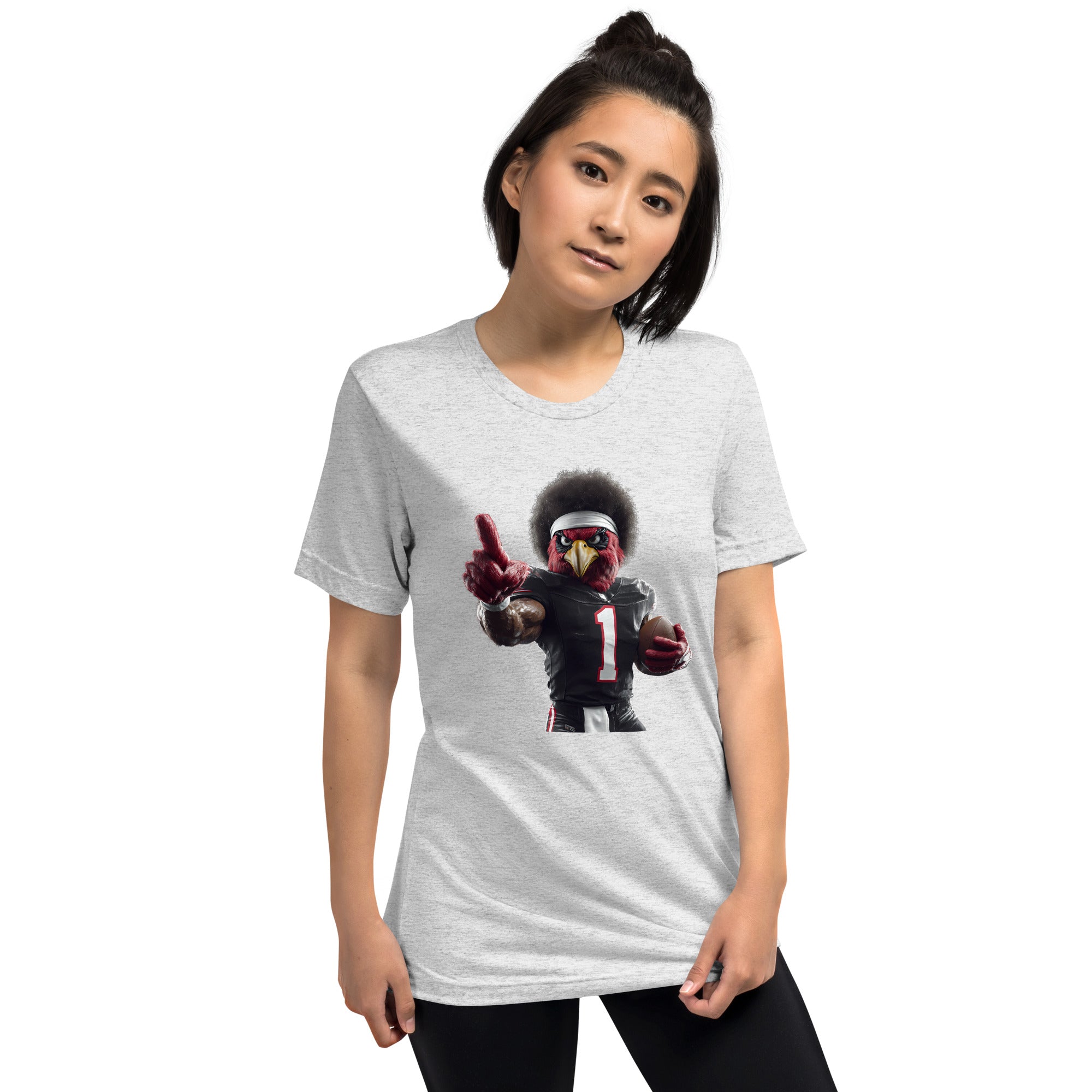 Cardinal 6 Women Short sleeve t-shirt White Fleck Triblend