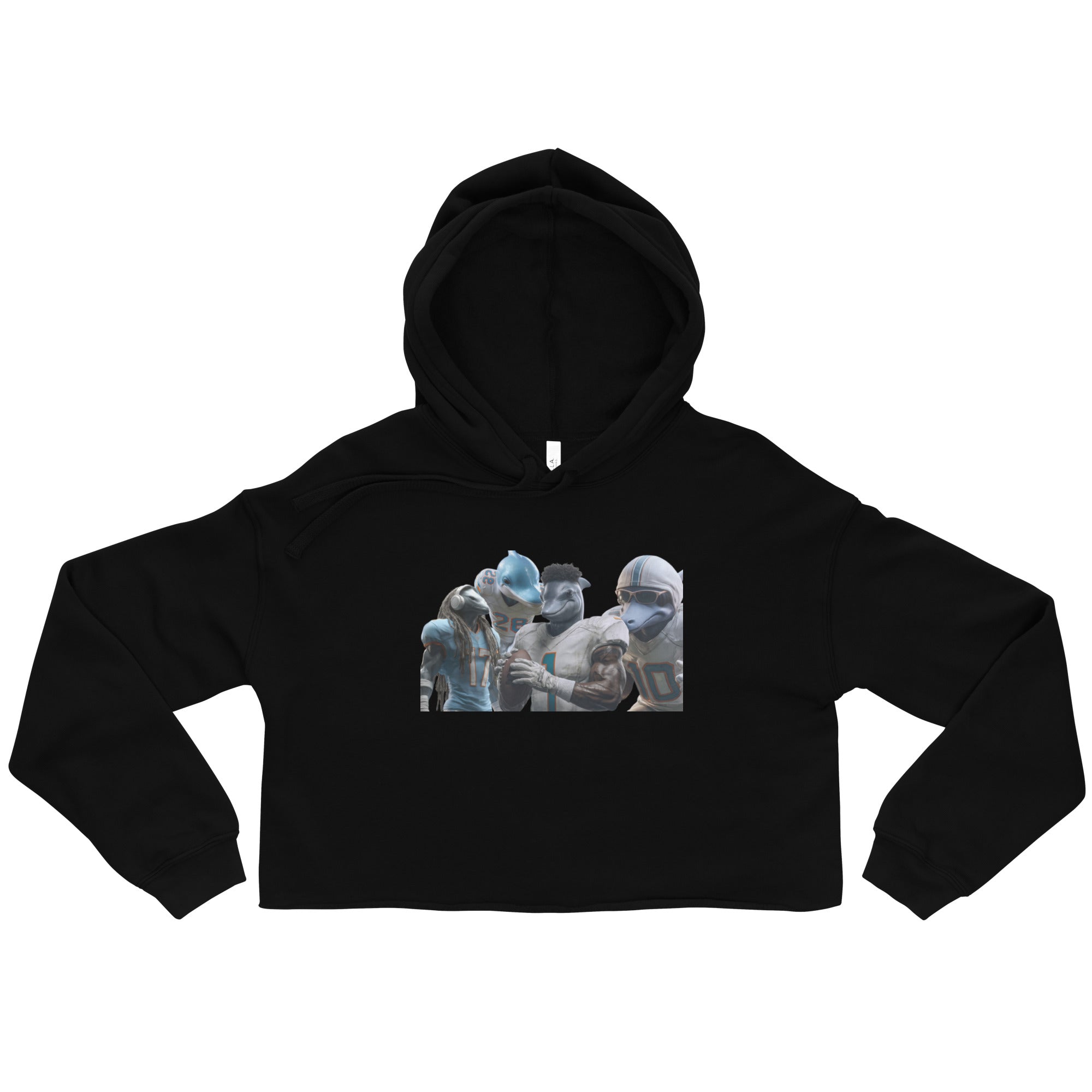 Dolphin 12 W Crop Hoodie Black