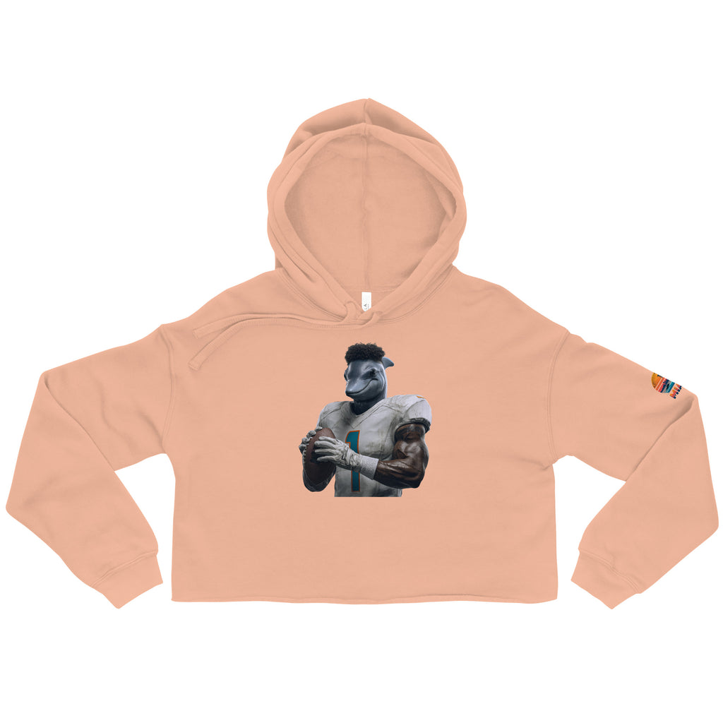 Dolphin 7 W Crop Hoodie Peach